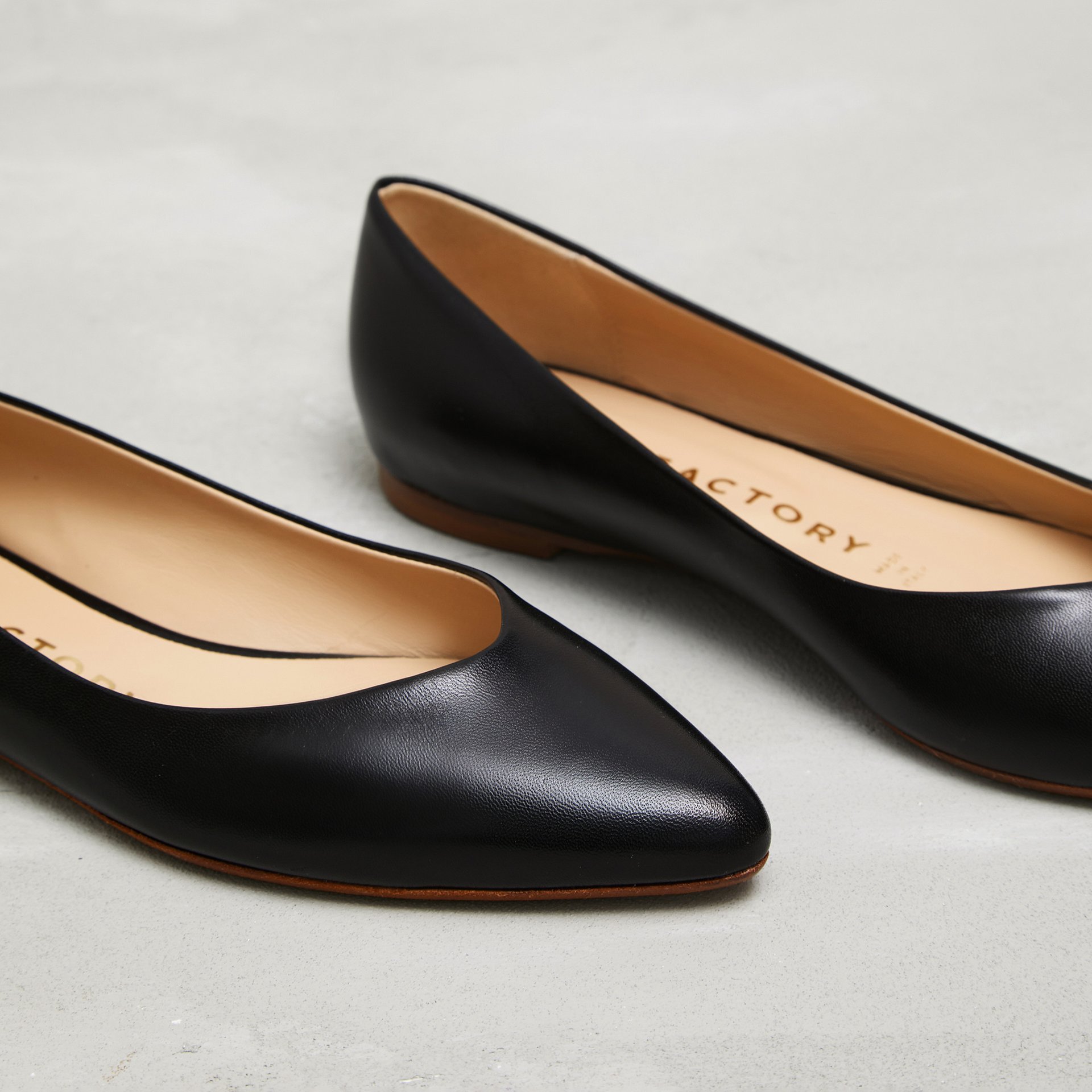 Черные кожаные балетки - Image 3 of 4