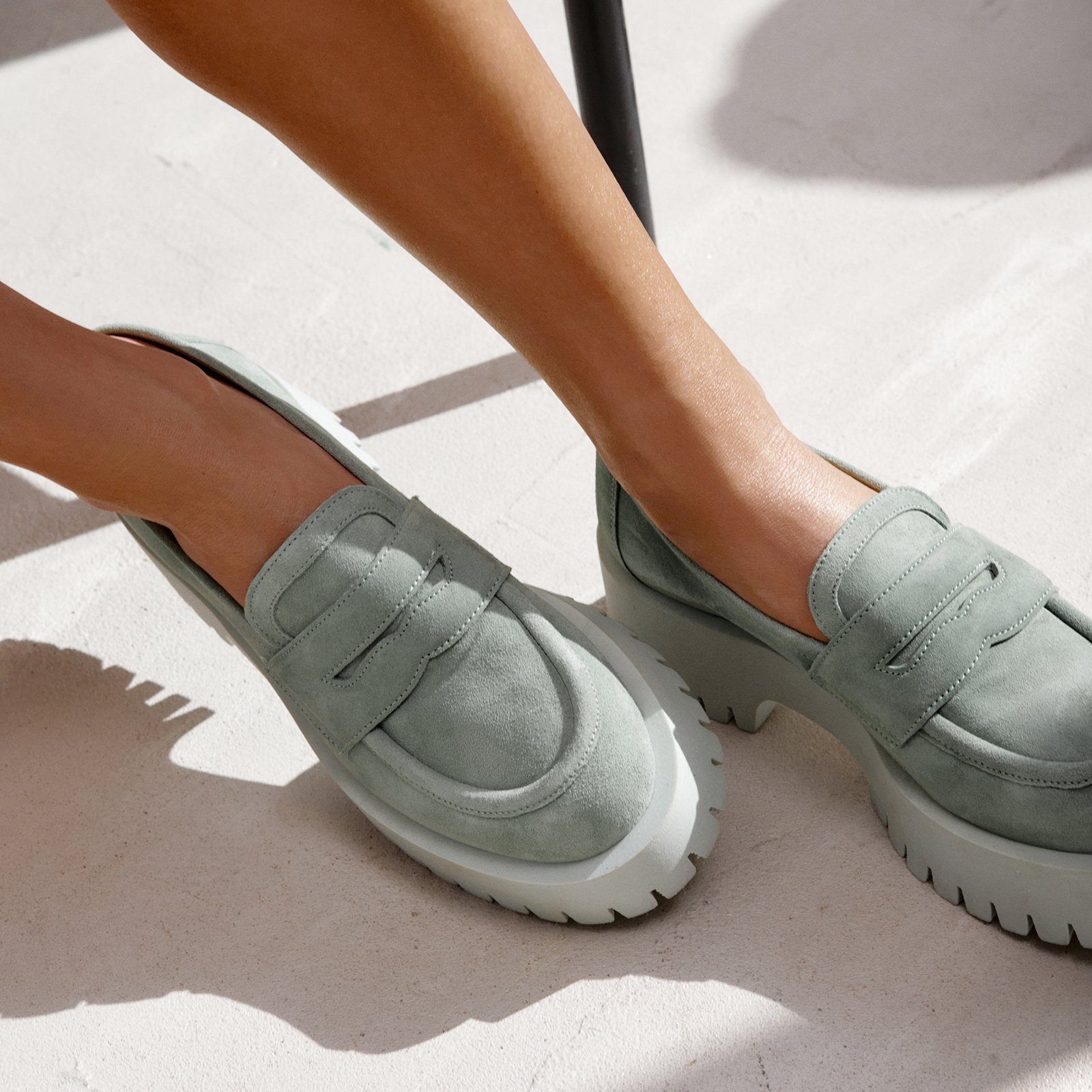 Зеленые замшевые лоферы - Image 5 of 5