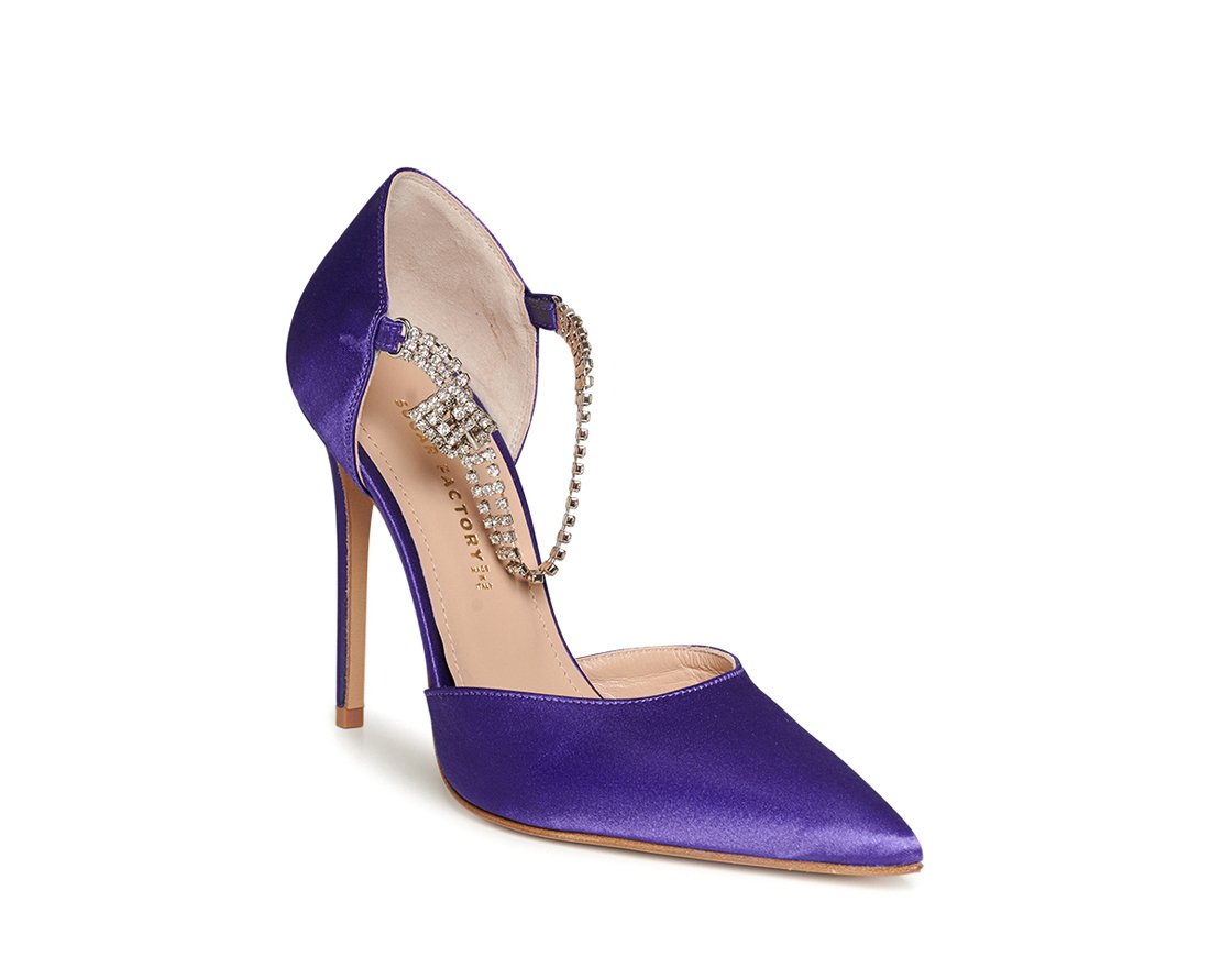 Фиолетовые атласные туфли - Image 2 of 5