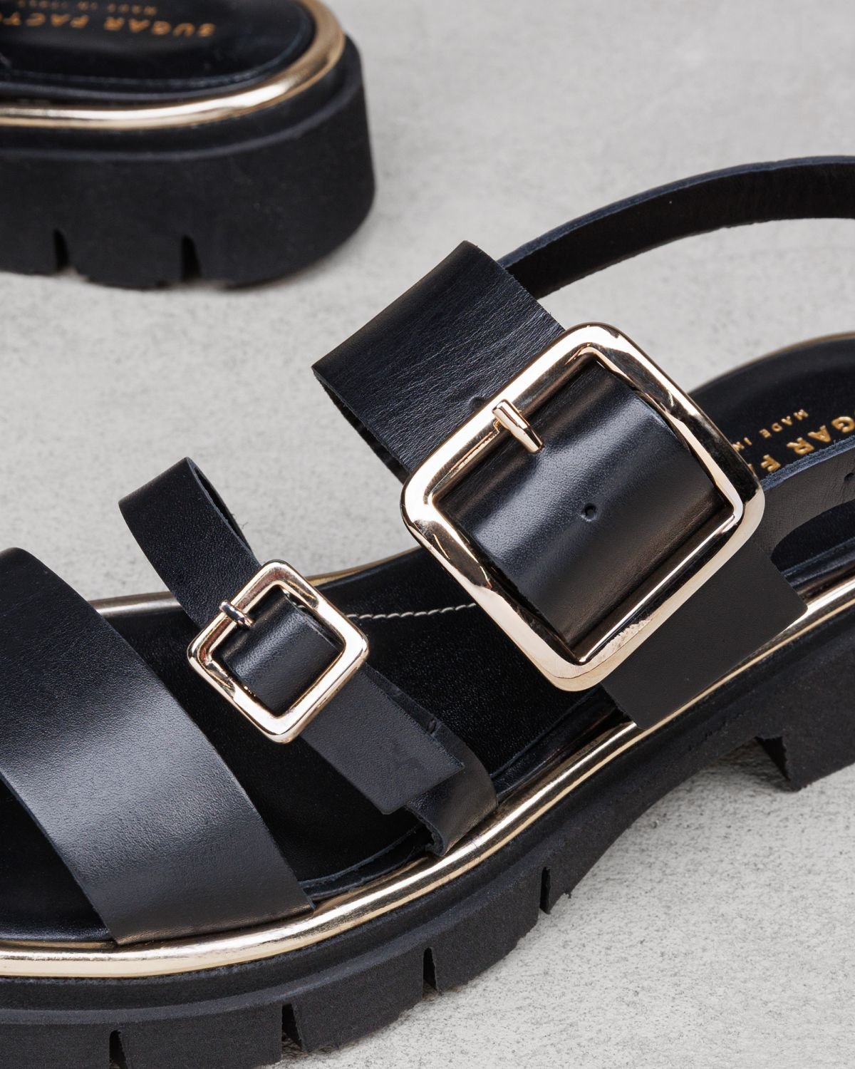 Черные кожаные сандалии - Image 4 of 6