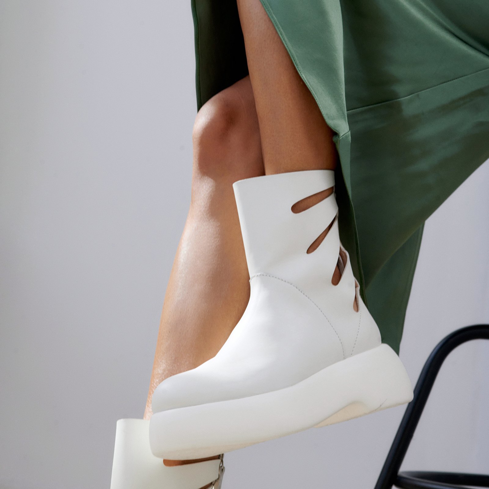 Белые кожаные ботинки - Image 5 of 5