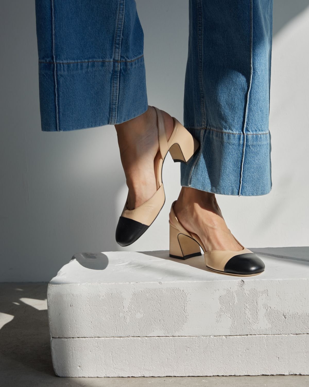 Светло-бежевые кожаные туфли - Image 7 of 7