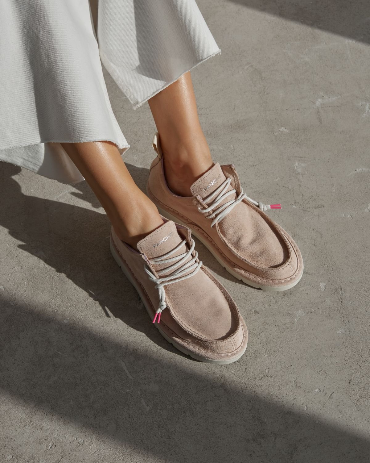 Светло-розовые замшевые мокасины - Image 6 of 6