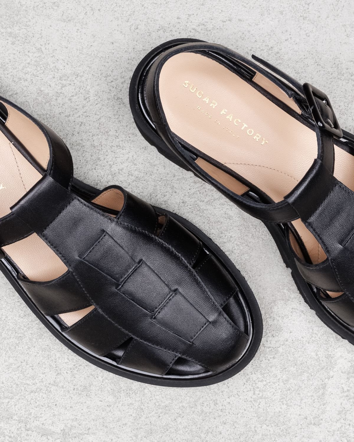 Черные кожаные сандалии - Image 4 of 4