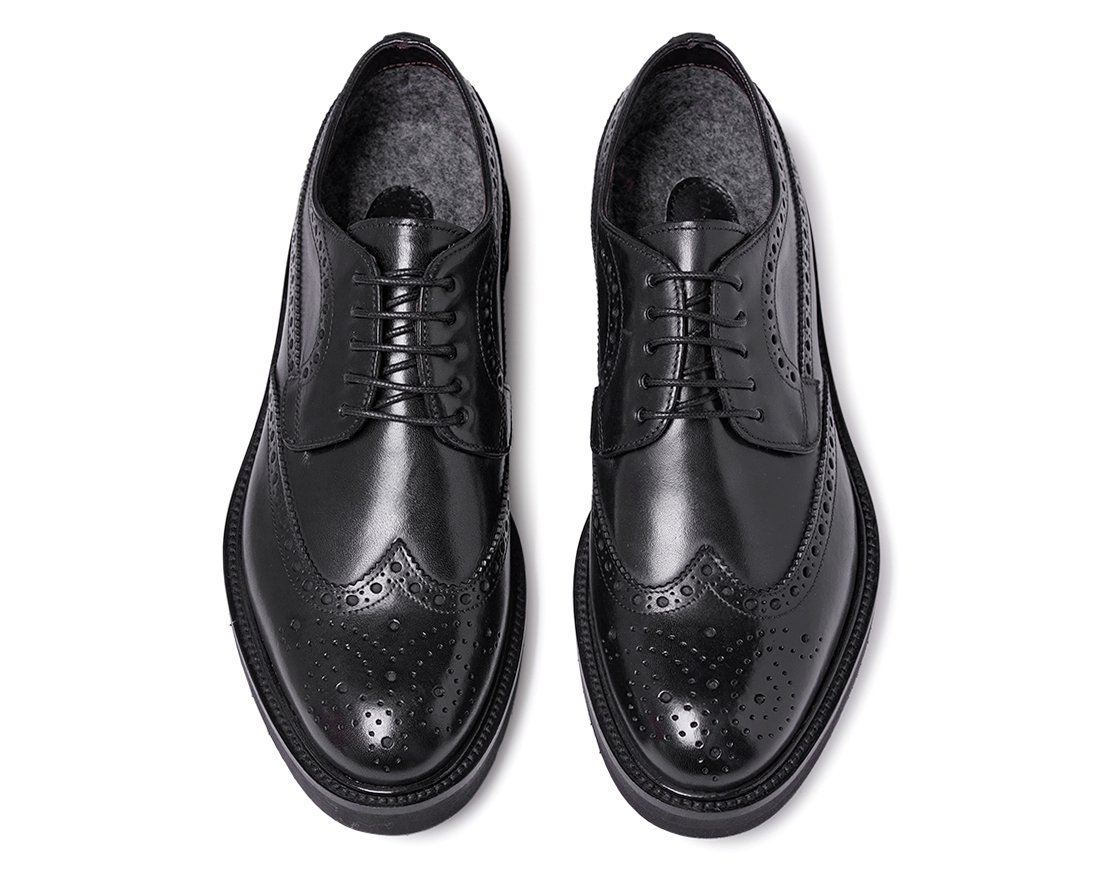 Мужские утепленные черные дерби - Image 3 of 4