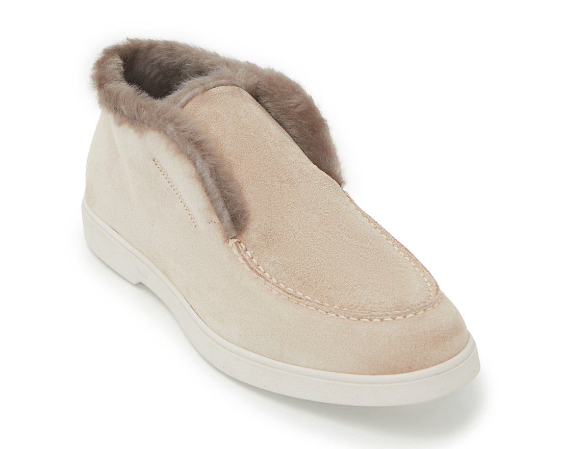 Зимние бежевые замшевые полуботинки - Image 2 of 4