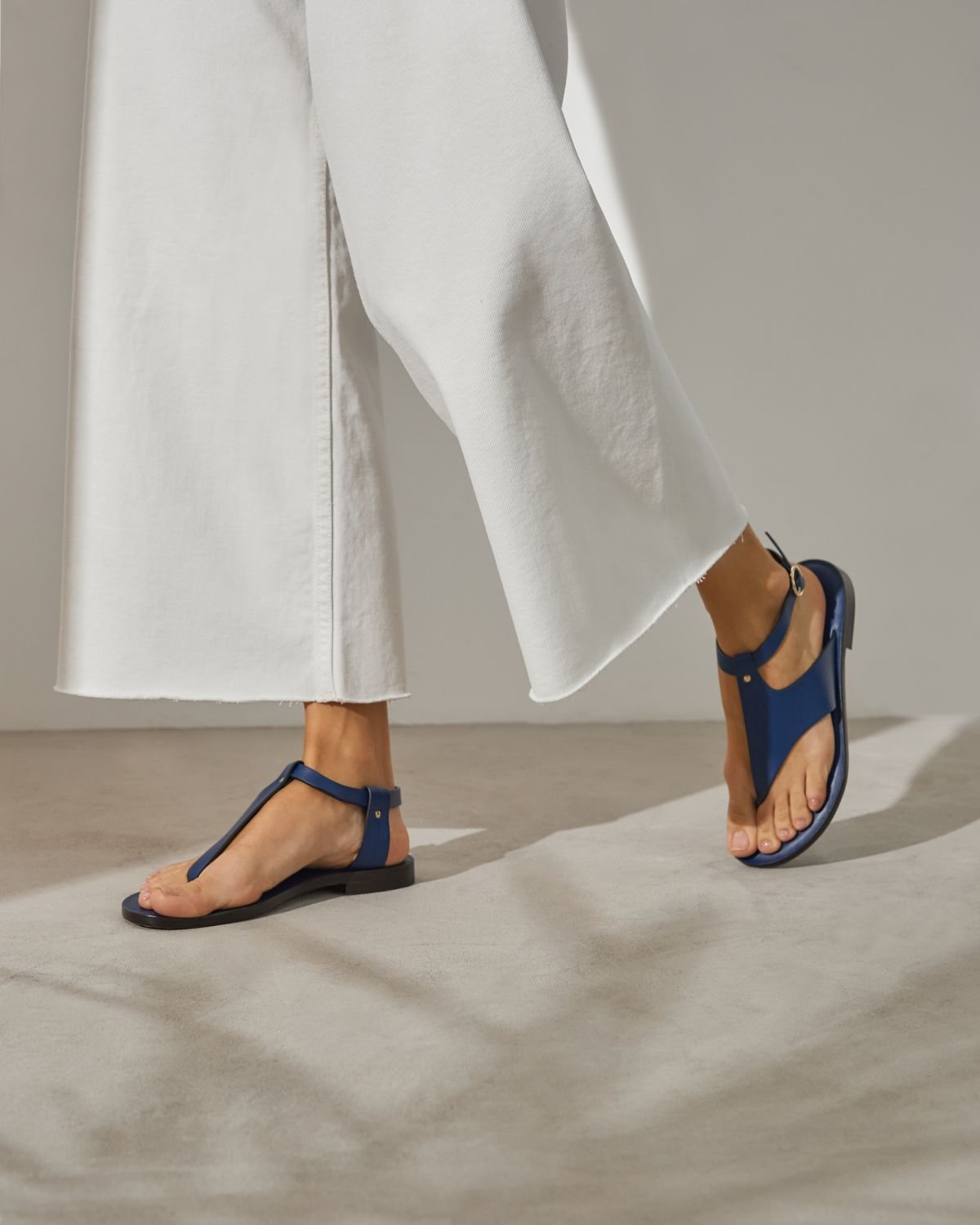 Синие кожаные сандалии - Image 6 of 6