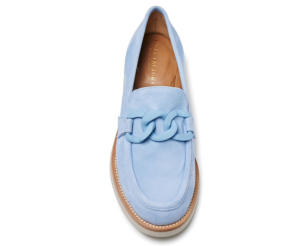 Голубые замшевые лоферы - Image 4 of 5