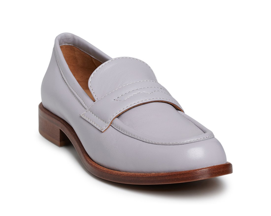 Светло-сиреневые кожаные лоферы - Image 2 of 5