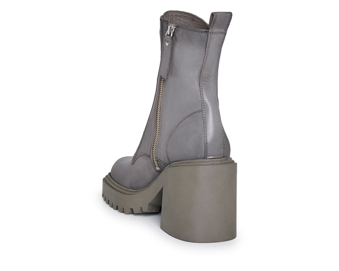 Серые кожаные ботильоны - Image 3 of 4