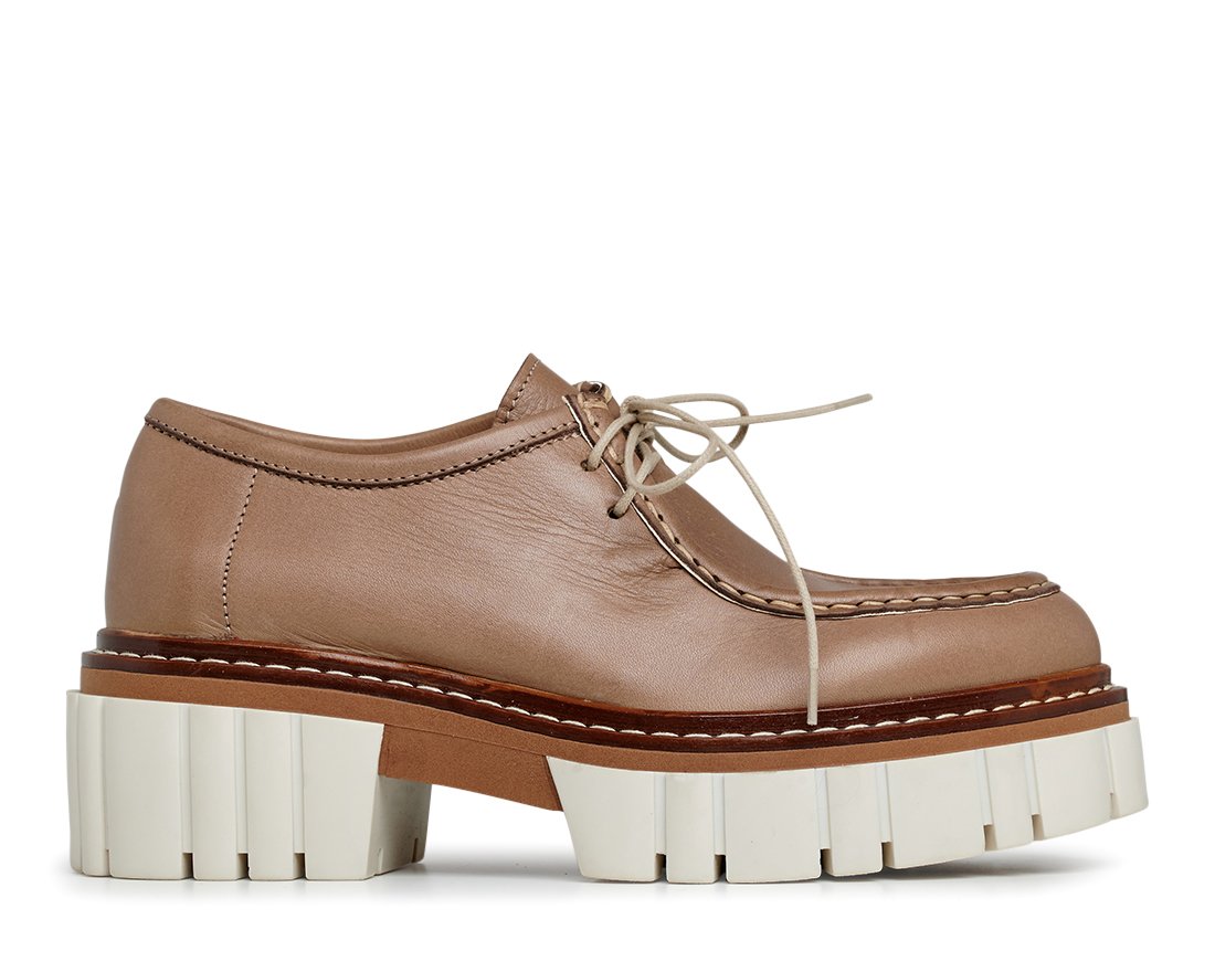 Коричневые кожаные лоферы - Main image