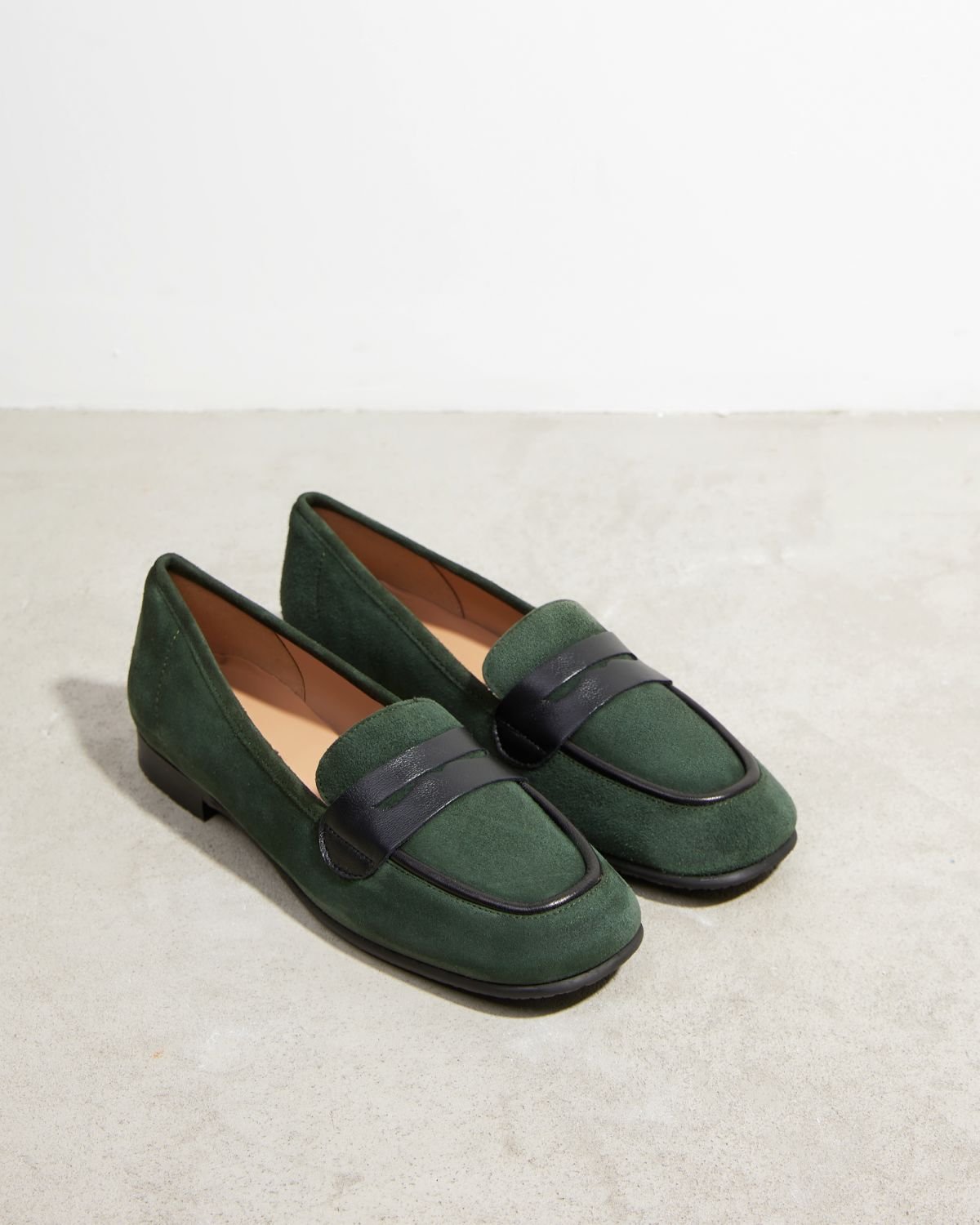 Зеленые замшевые лоферы - Image 2 of 4