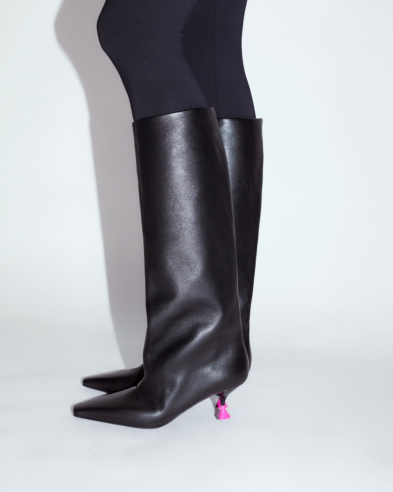 Черные кожаные сапоги - Image 2 of 3