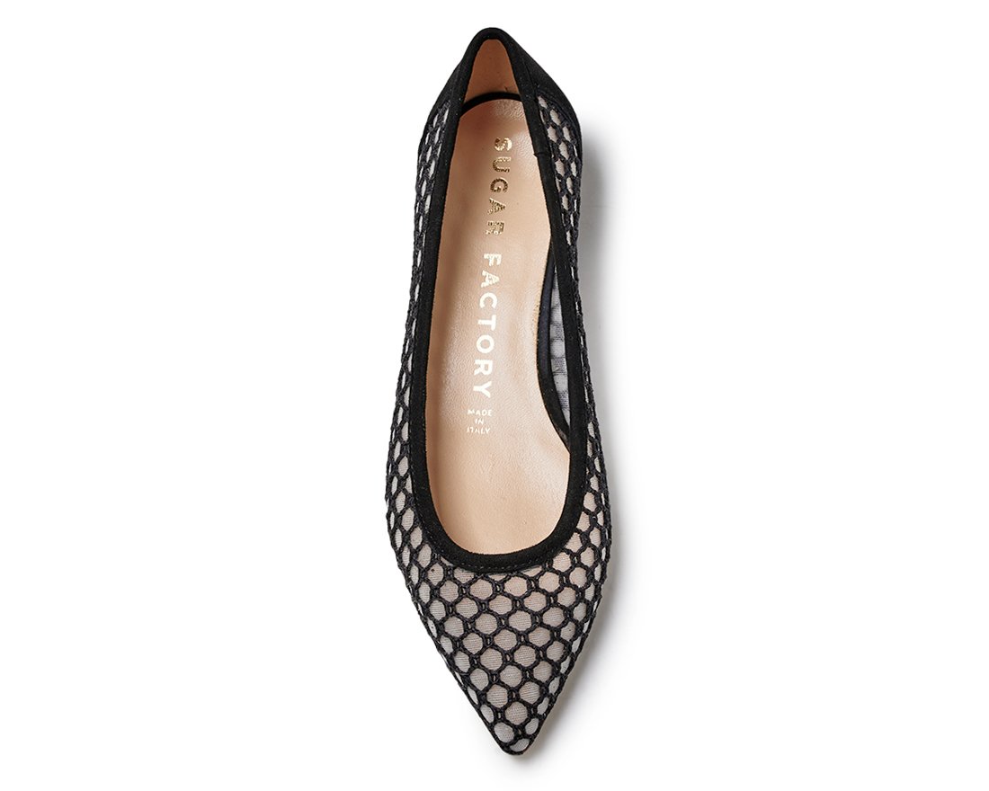 Черные текстильные балетки - Image 4 of 5