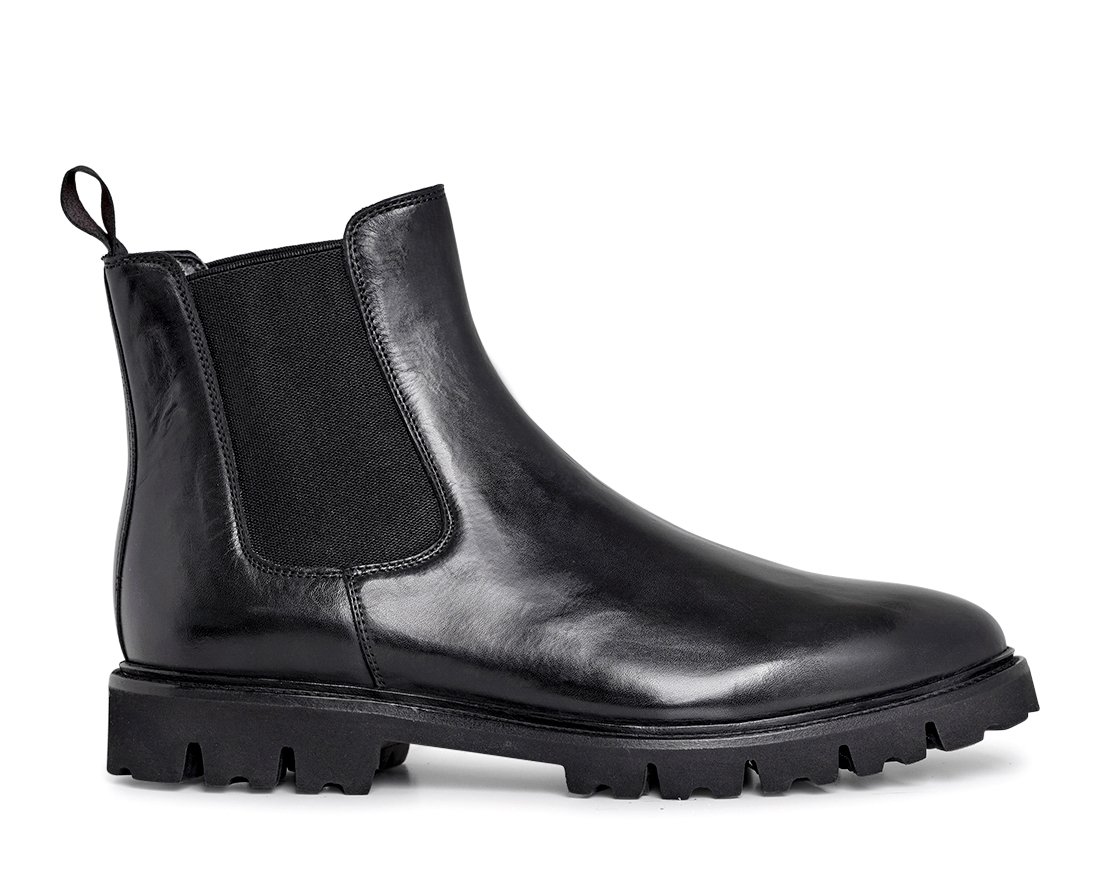 Мужские утепленные черные челси - Main image