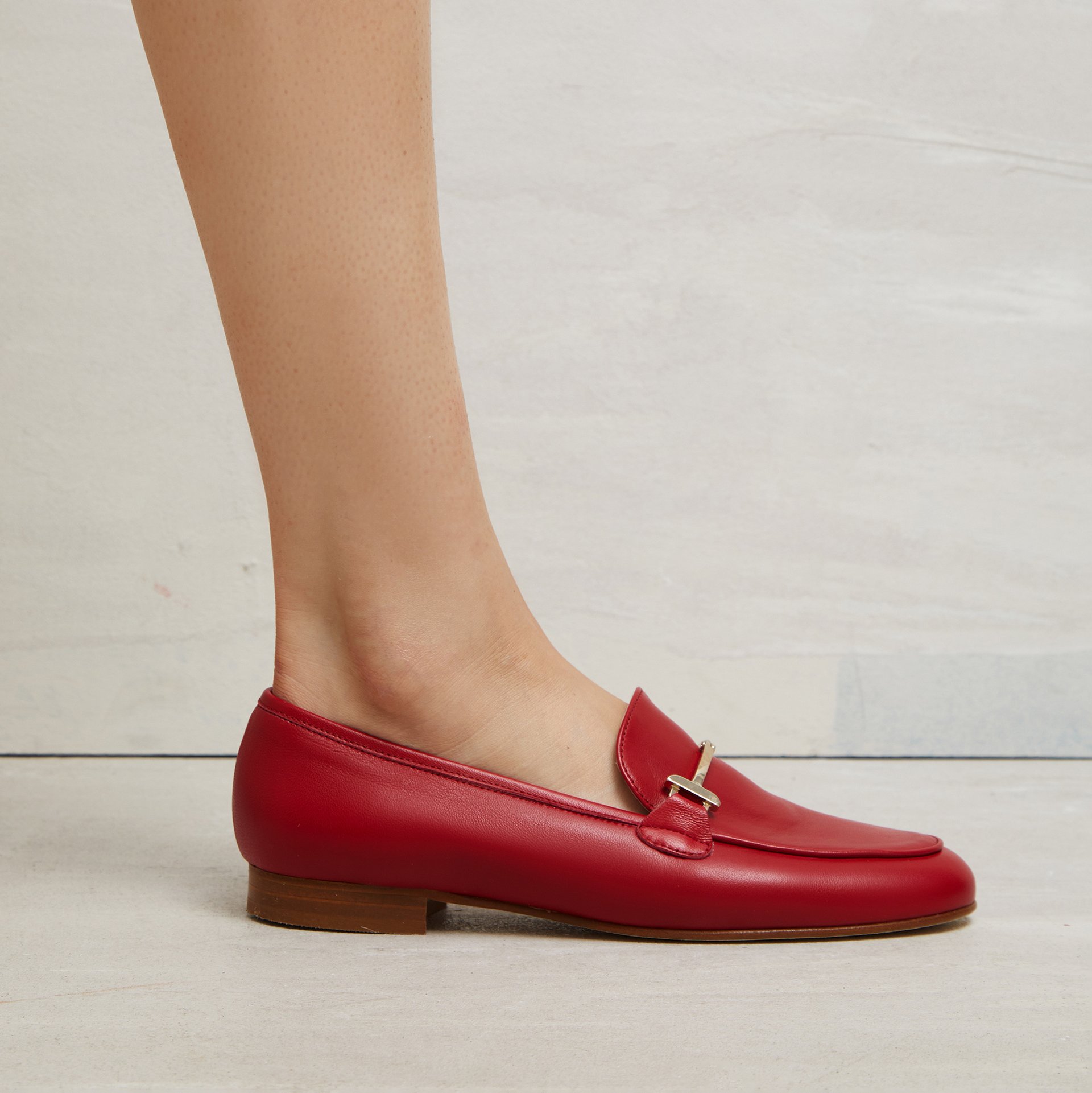 Красные кожаные лоферы - Image 4 of 4