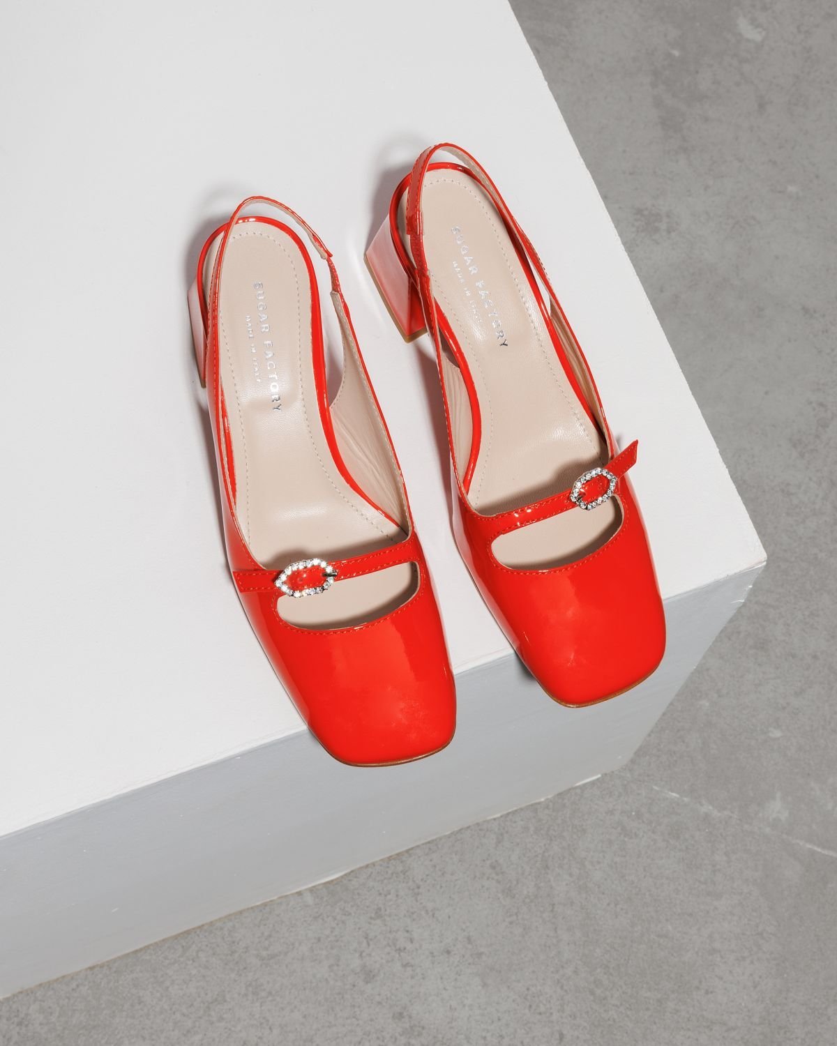 Темно-оранжевые кожаные туфли - Image 2 of 7