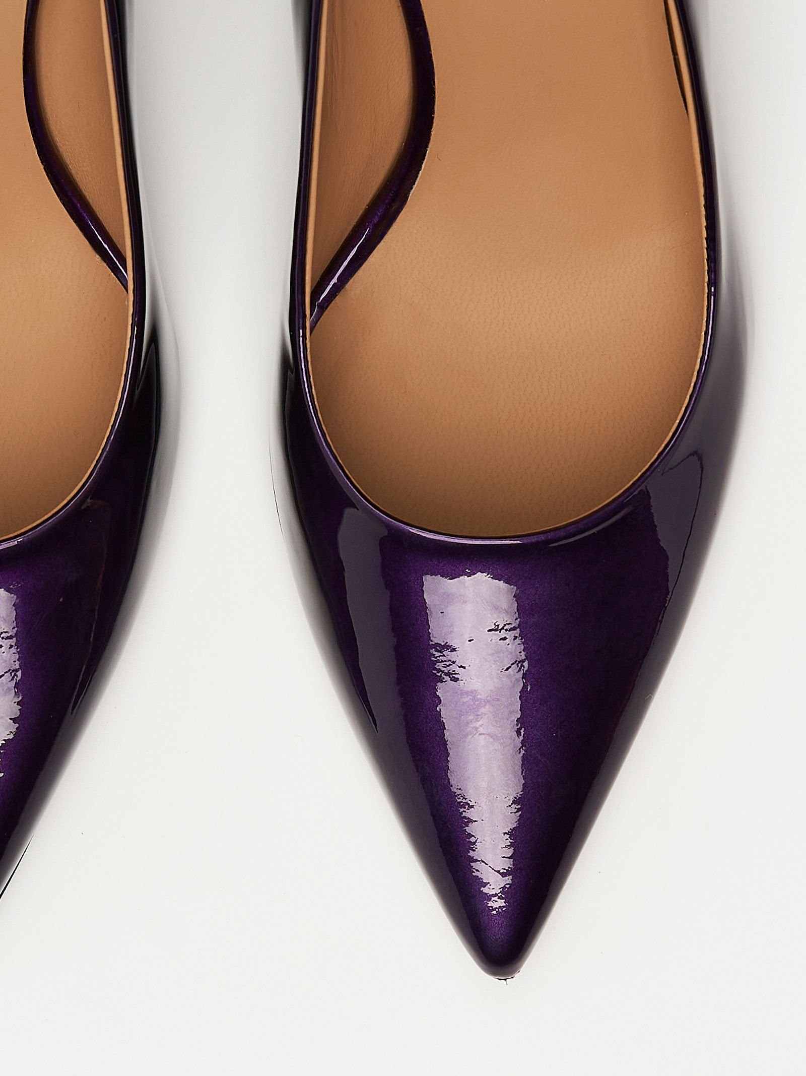 Фиолетовые кожаные туфли - Image 3 of 4