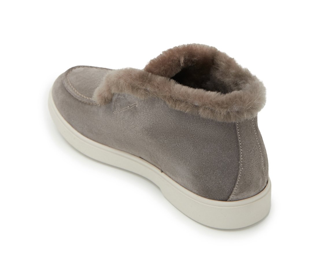 Зимние серые замшевые полуботинки - Image 3 of 4