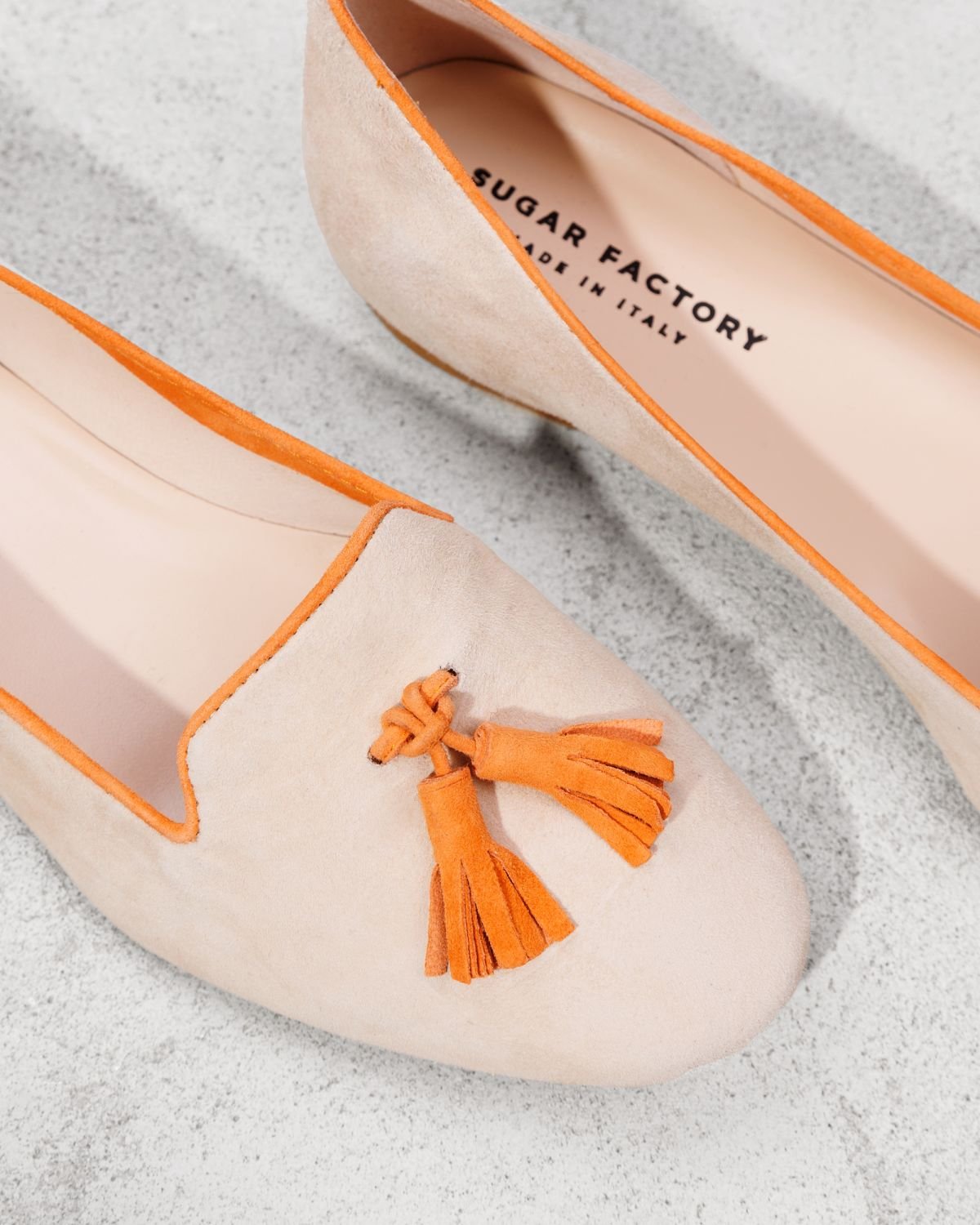 Светло-бежевые замшевые лоферы - Image 4 of 5