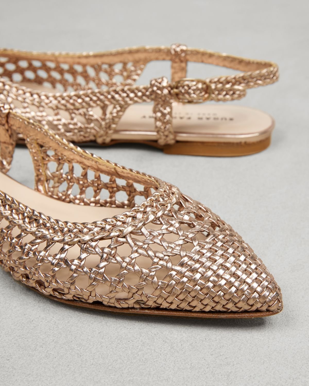 Блестящие бежевые босоножки - Image 4 of 4