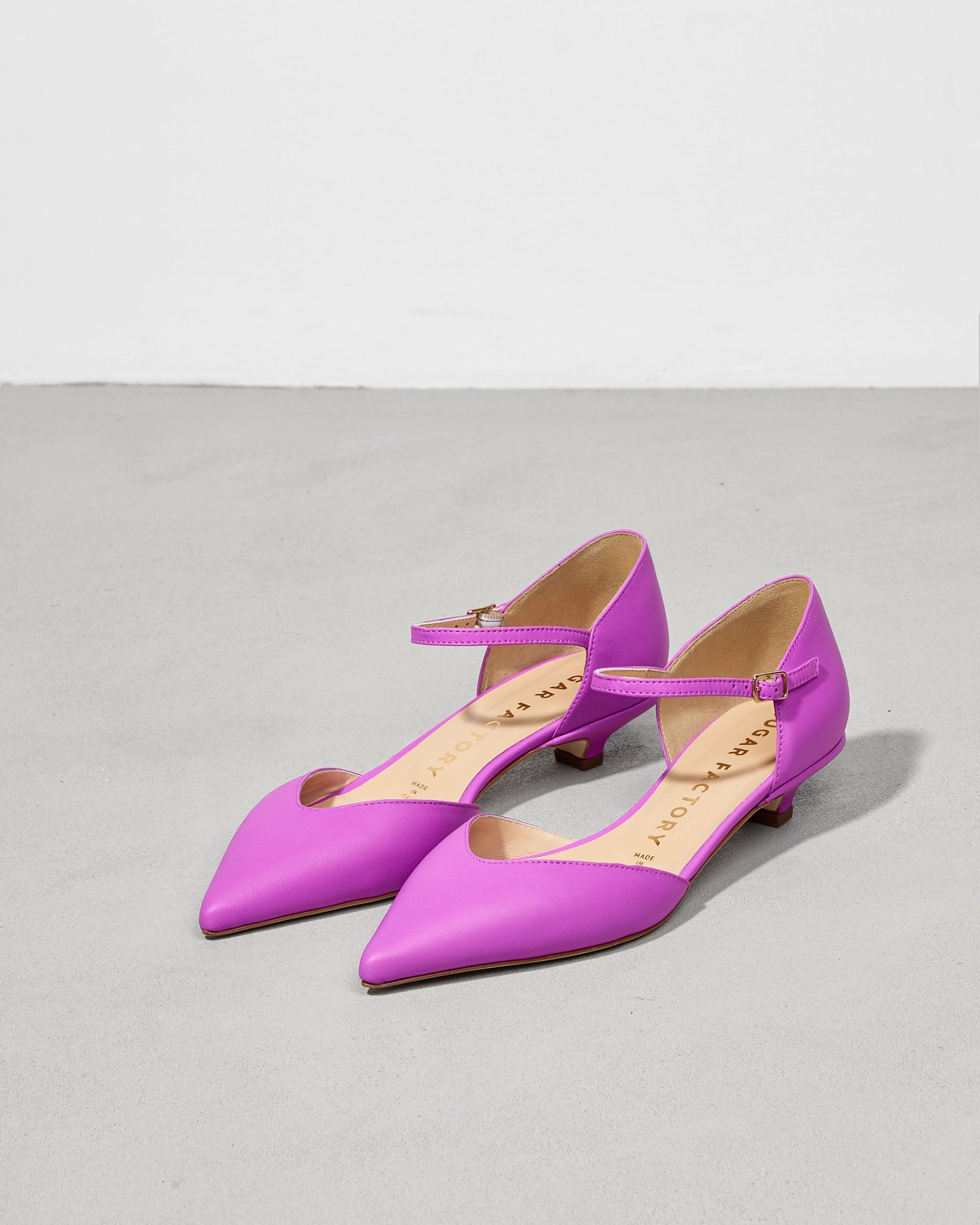 Фуксия кожаные туфли - Image 3 of 7