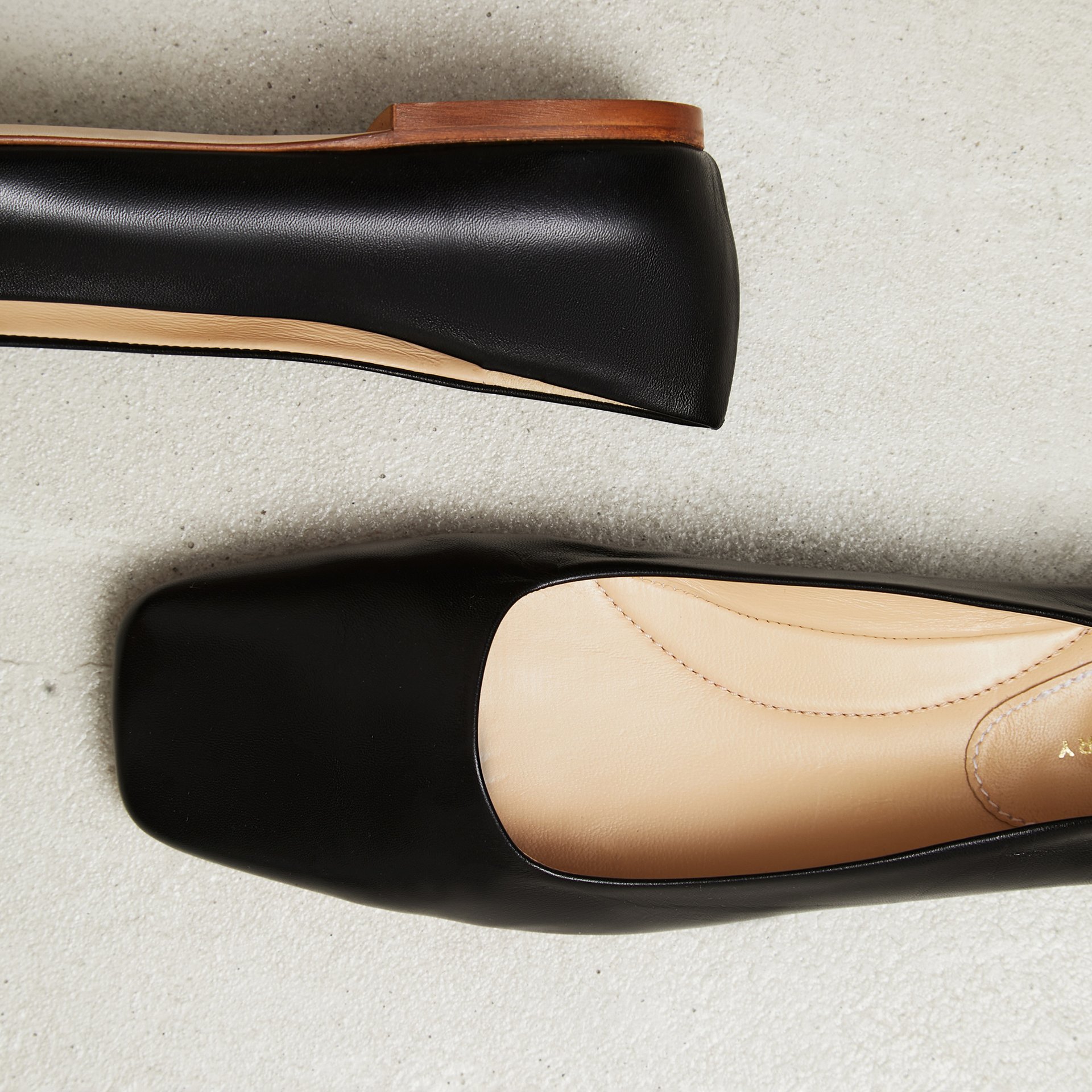 Черные кожаные балетки - Image 3 of 5