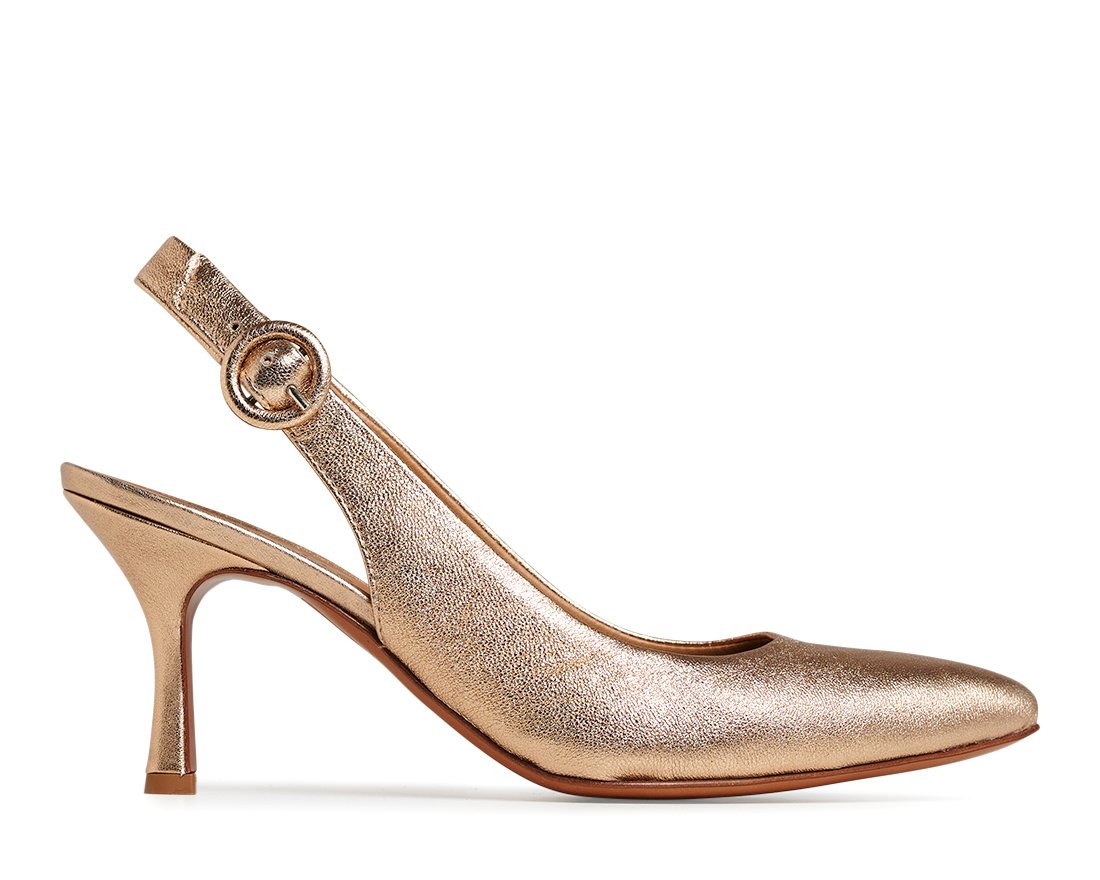 Золотые кожаные туфли - Main image