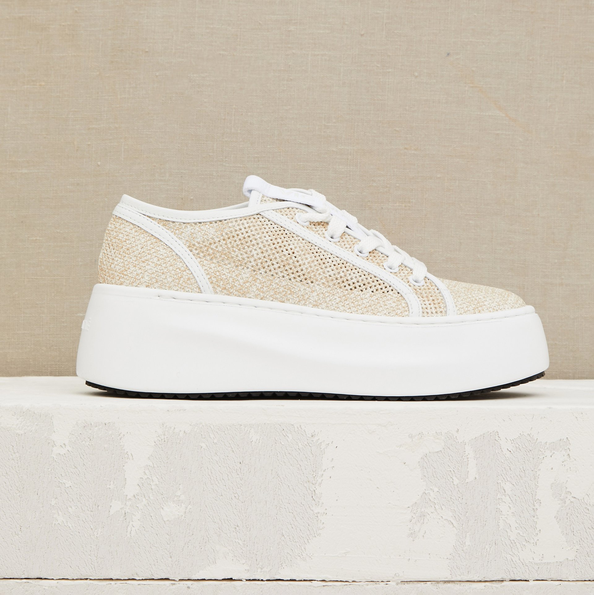 Бежевые текстильные кеды - Main image