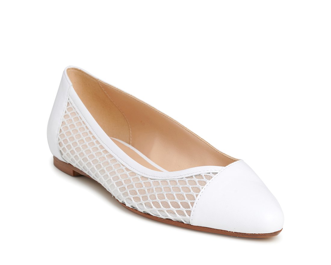 Белые кожаные балетки - Image 2 of 5