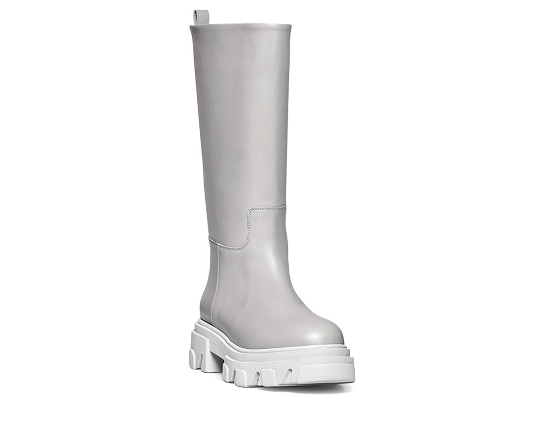 Серые кожаные сапоги - Image 2 of 4