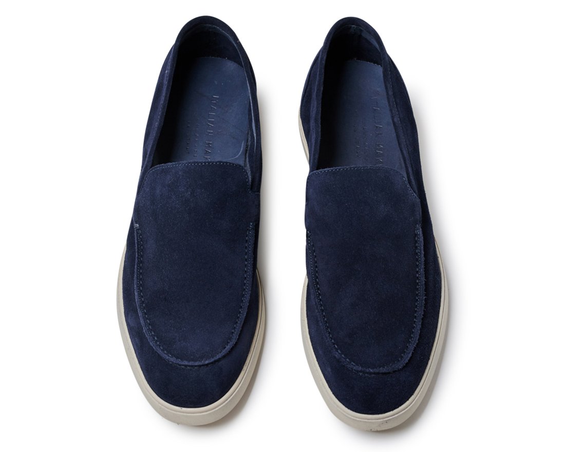 Мужские синие замшевые лоферы - Image 3 of 4