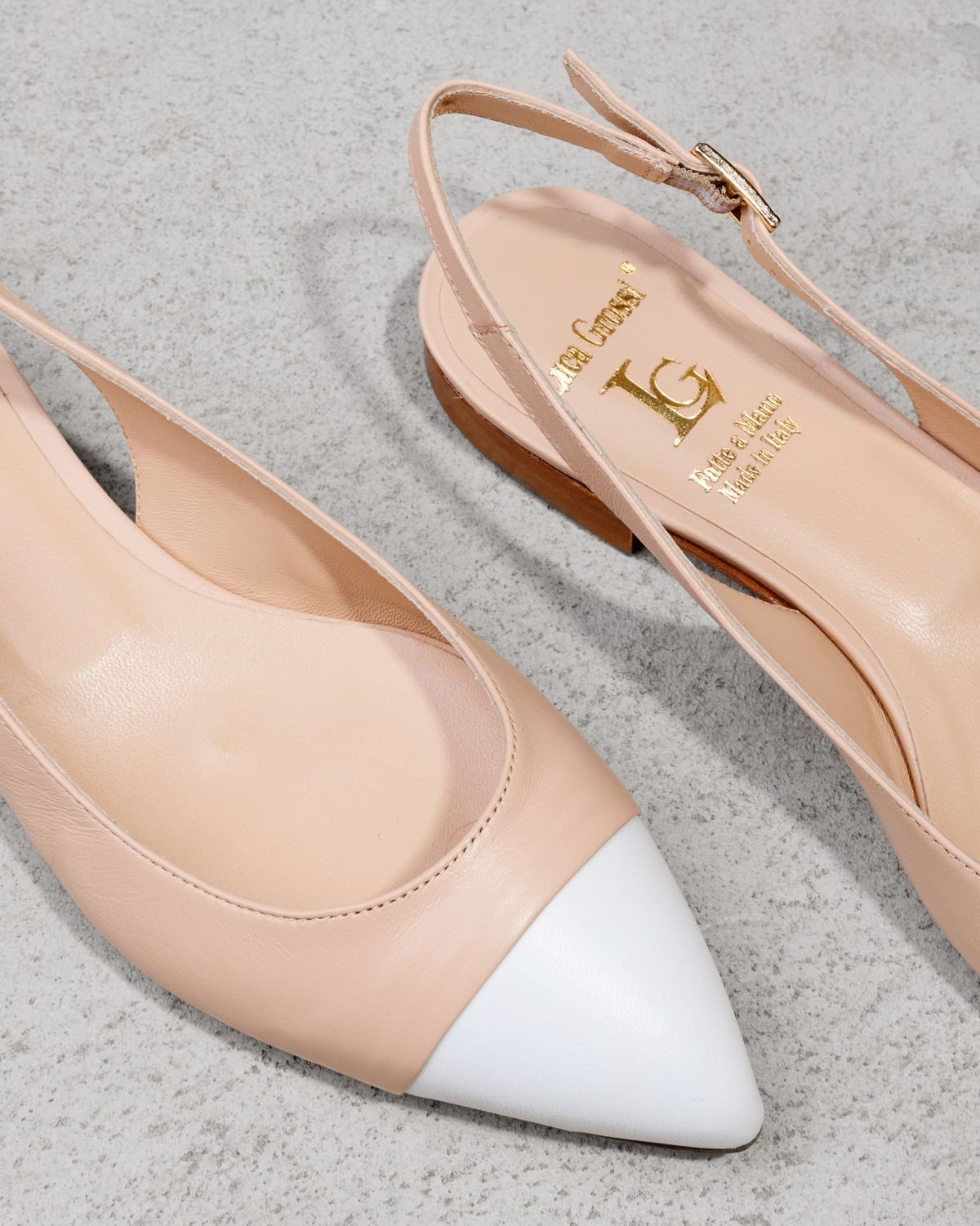 Бежевые кожаные туфли - Image 4 of 6