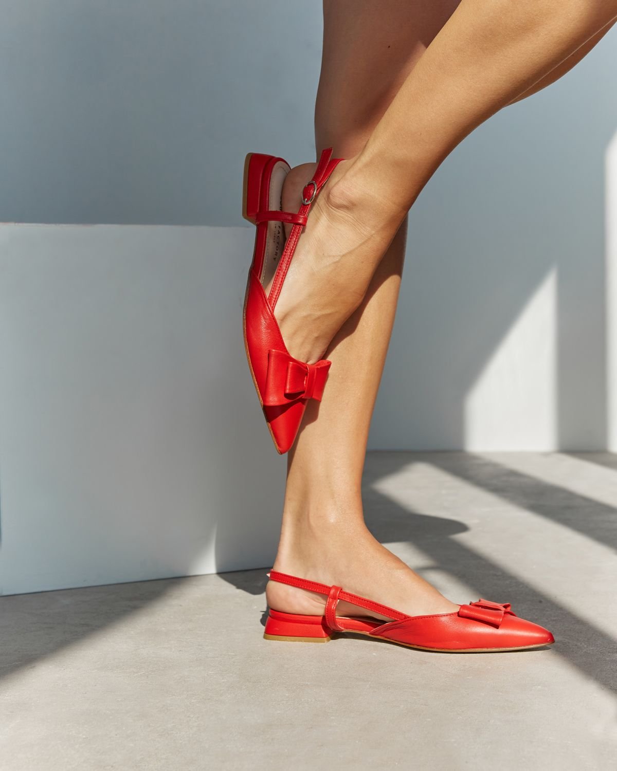 Красные кожаные туфли - Image 6 of 6