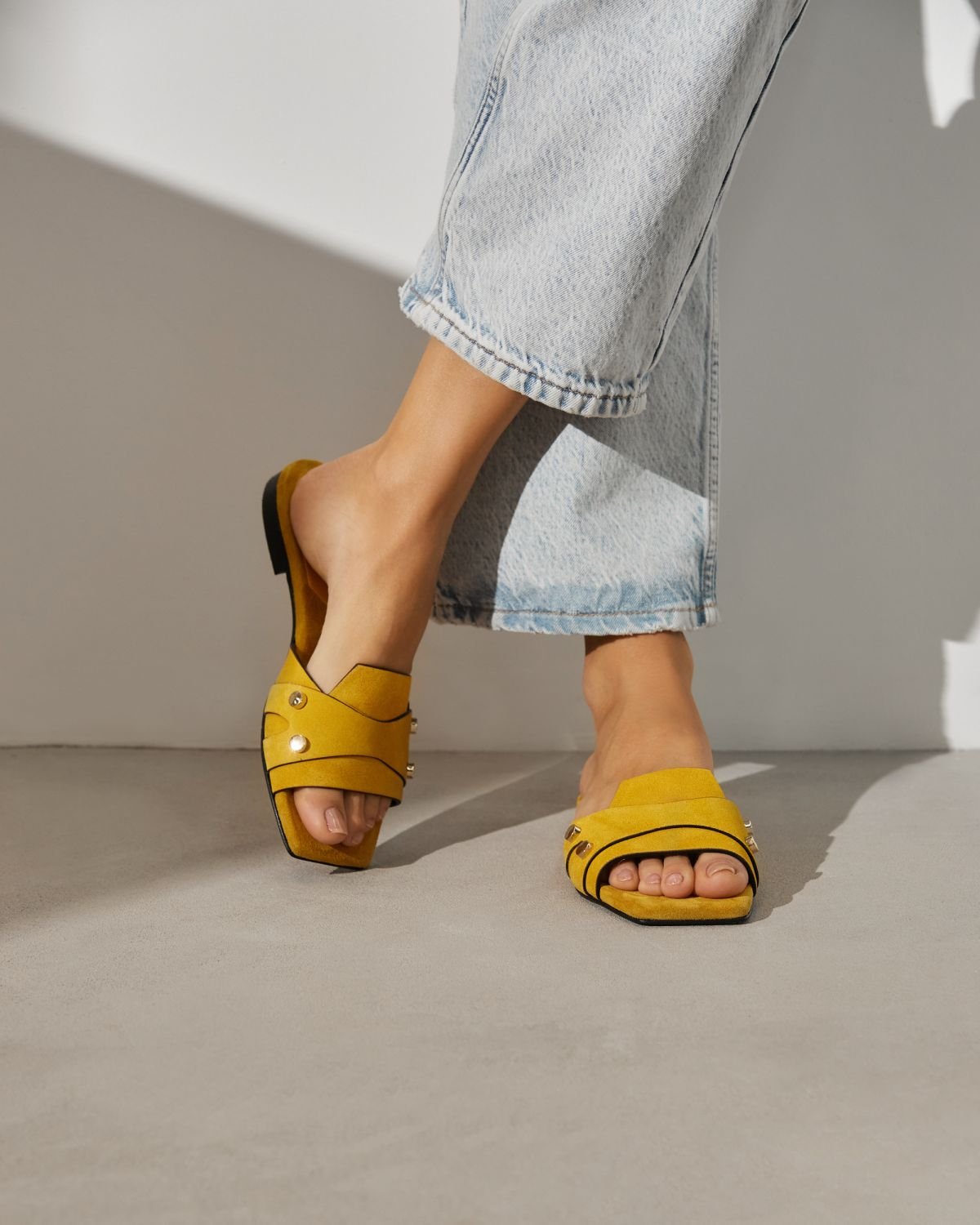 Желтые замшевые пантолеты - Image 5 of 7