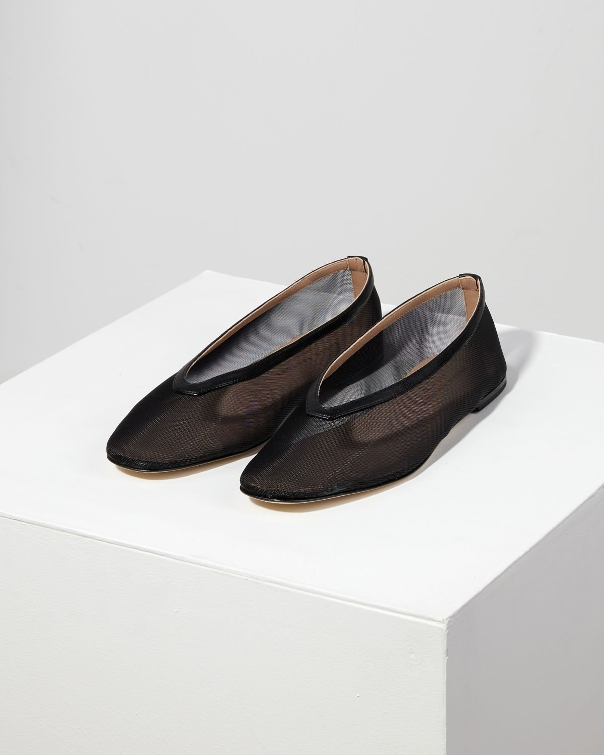 Черные текстильные балетки - Image 3 of 5