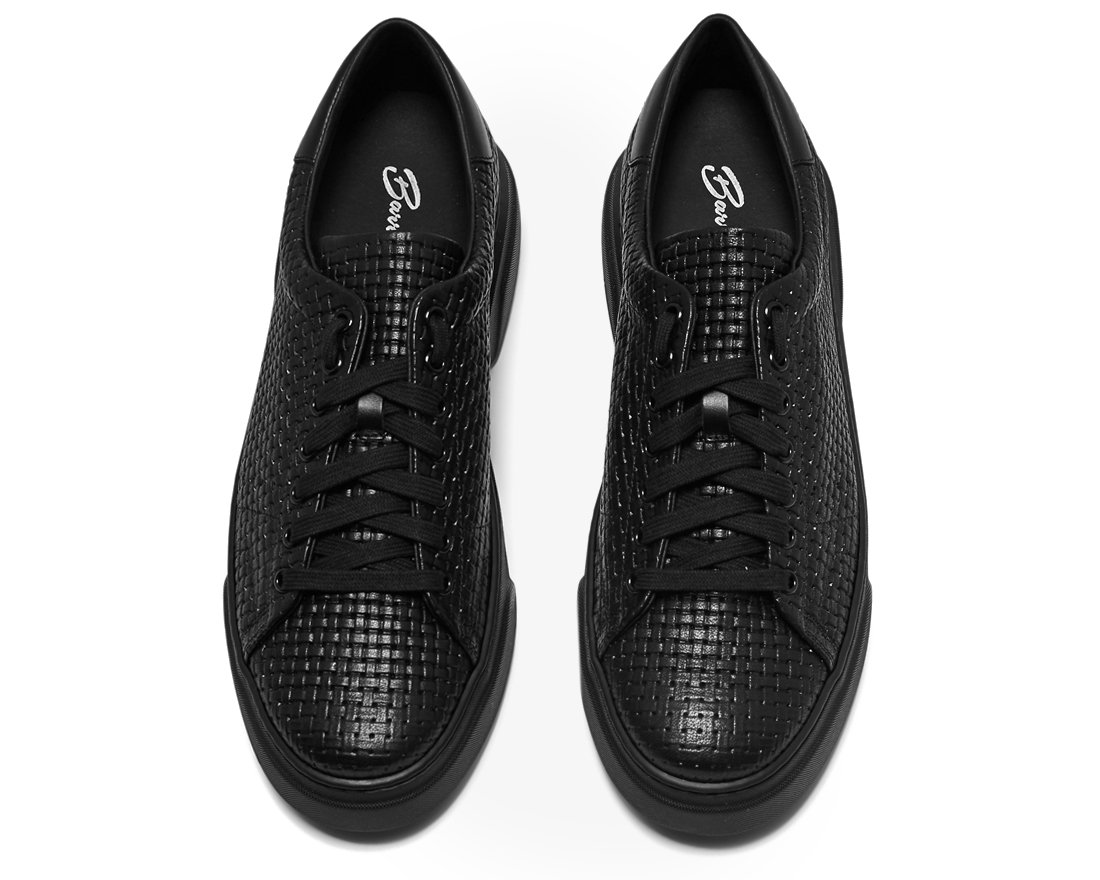 Черные кожаные кеды - Image 3 of 4