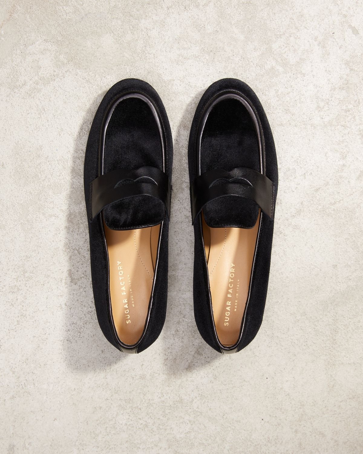 Черные бархатные лоферы - Image 3 of 4