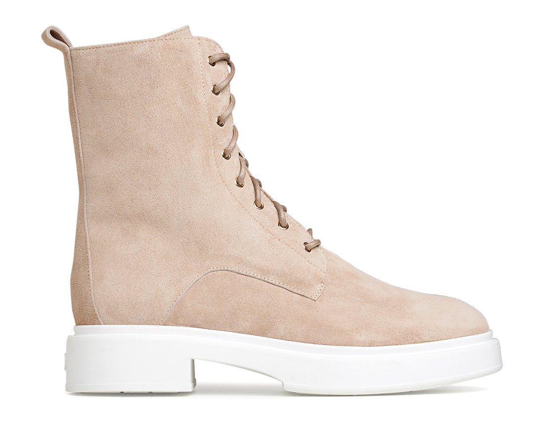 Бежевые замшевые ботинки - Main image