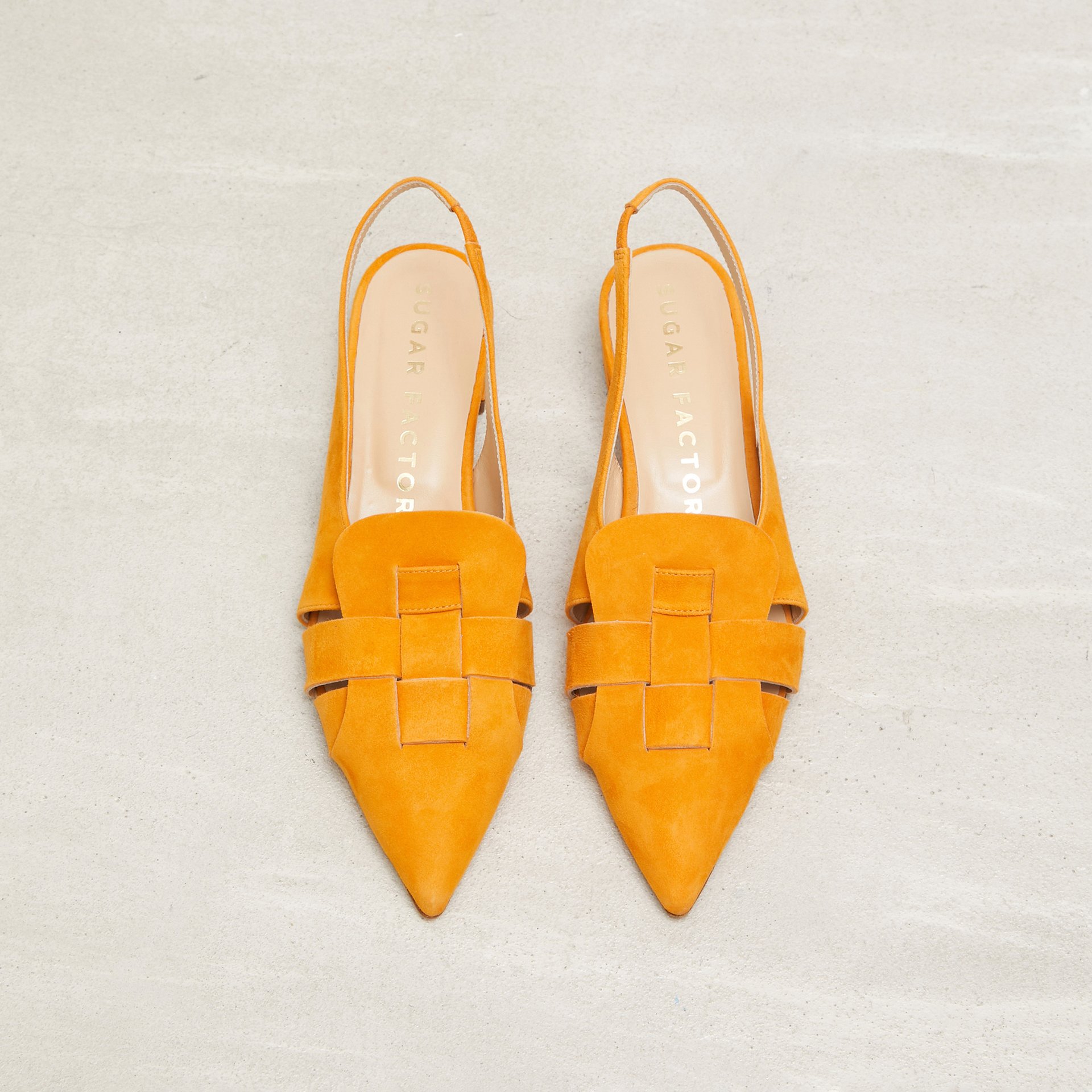 Оранжевые замшевые туфли - Image 2 of 5