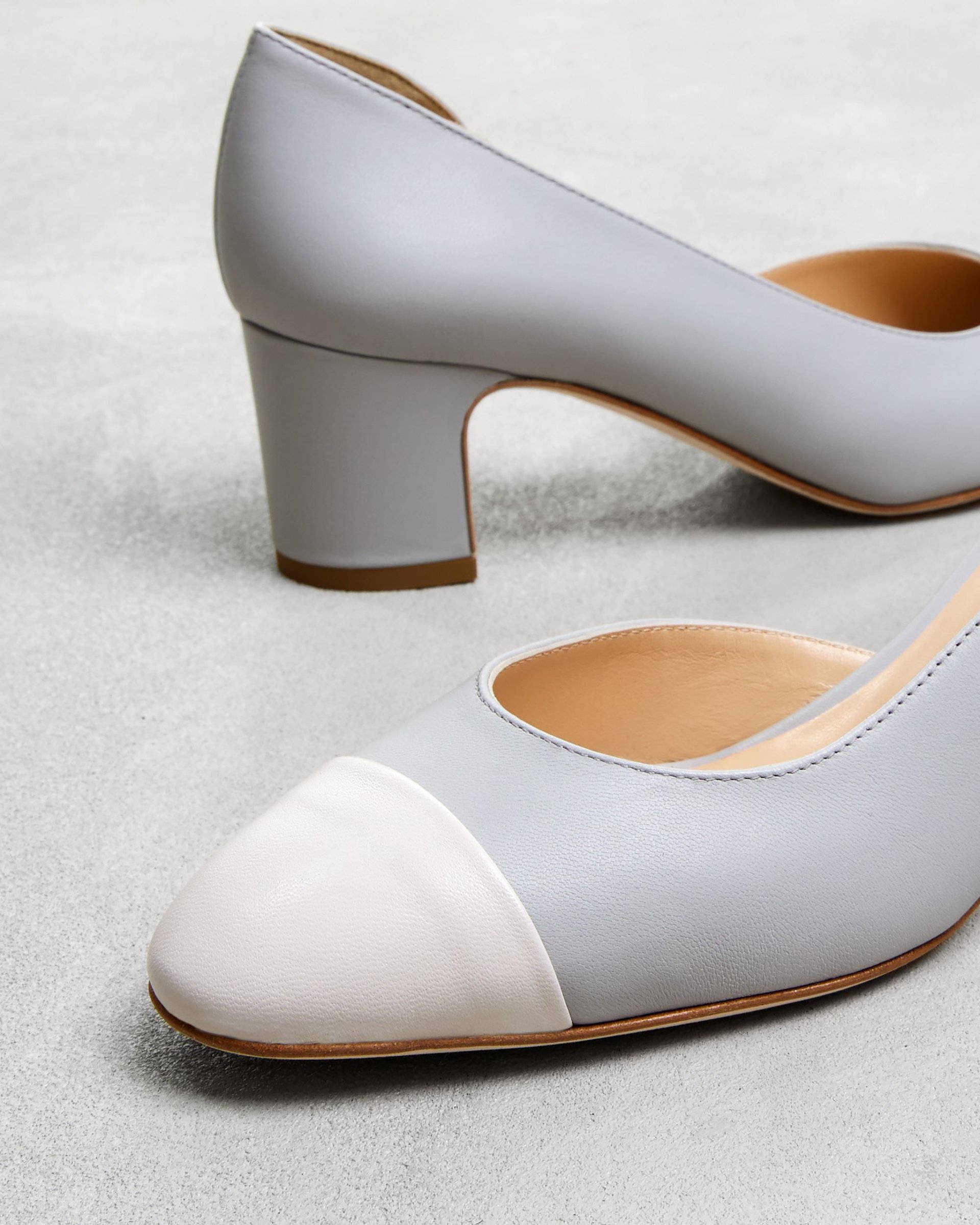 Светло-голубые кожаные туфли - Image 4 of 6