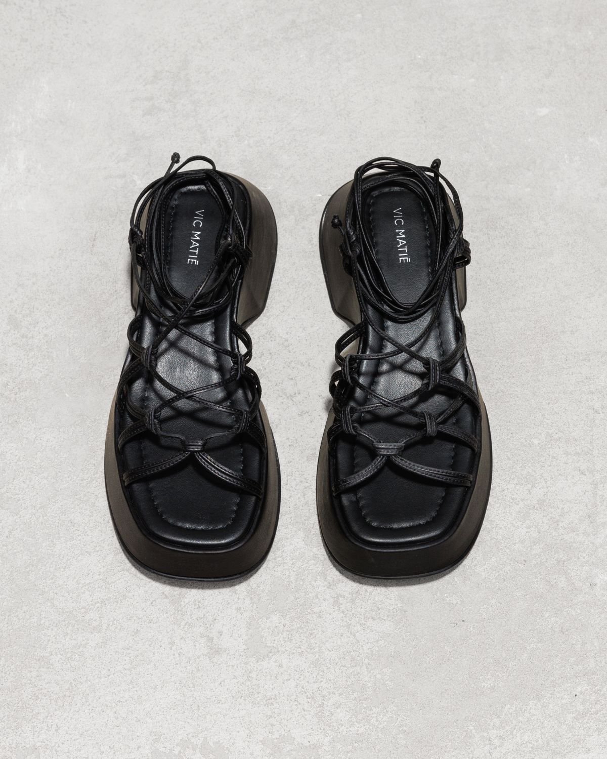 Черные кожаные босоножки - Image 2 of 5