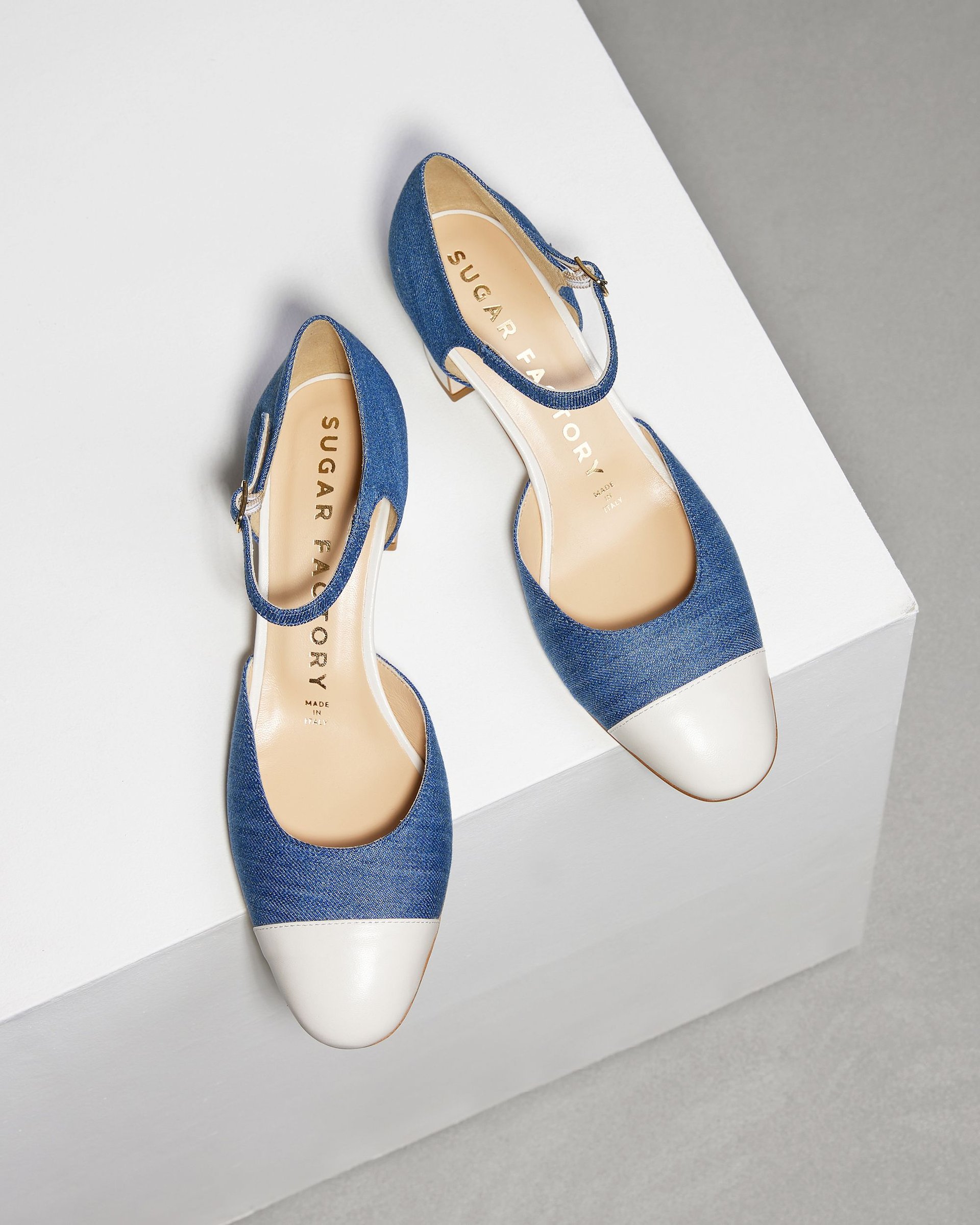 Синие текстильные туфли - Image 2 of 6