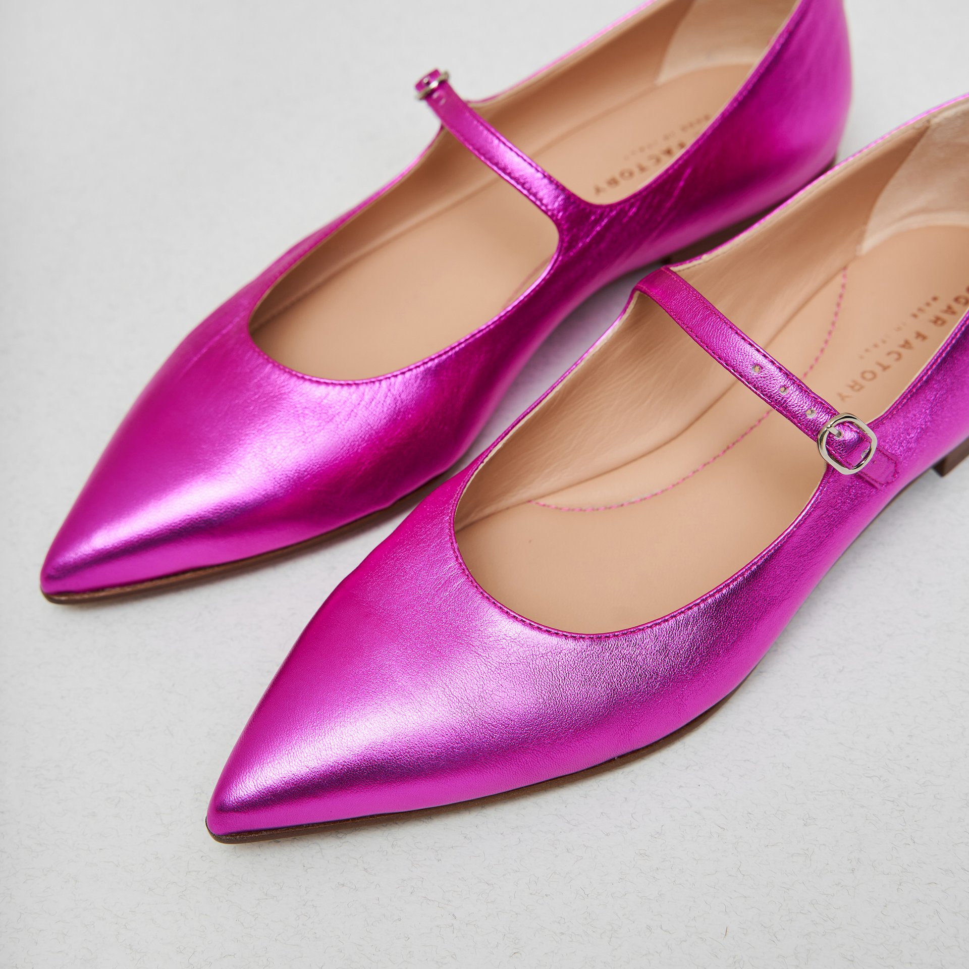 Блестящие розовые балетки - Image 3 of 6