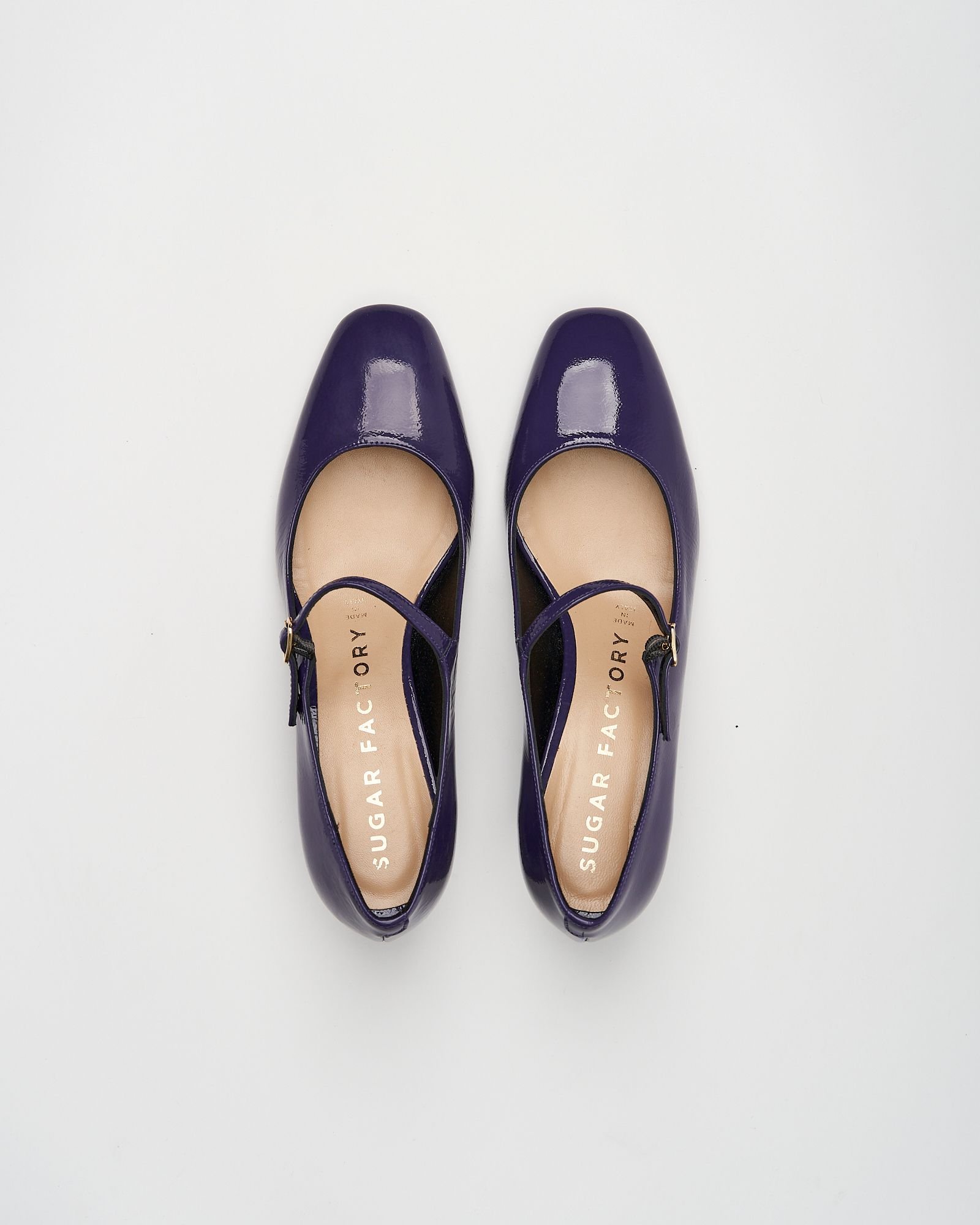 Фиолетовые кожаные туфли - Image 3 of 7