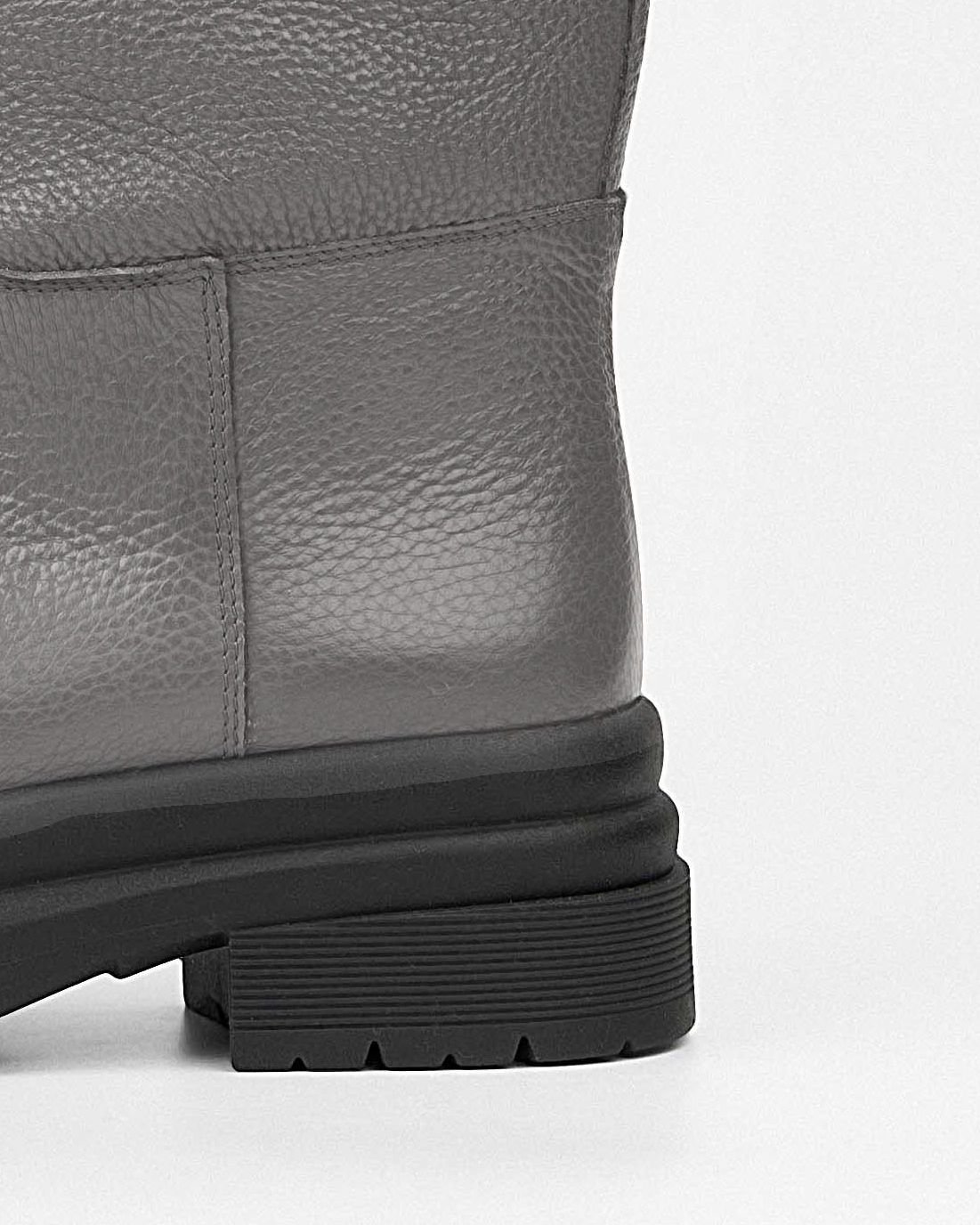 Серые кожаные сапоги - Image 5 of 6