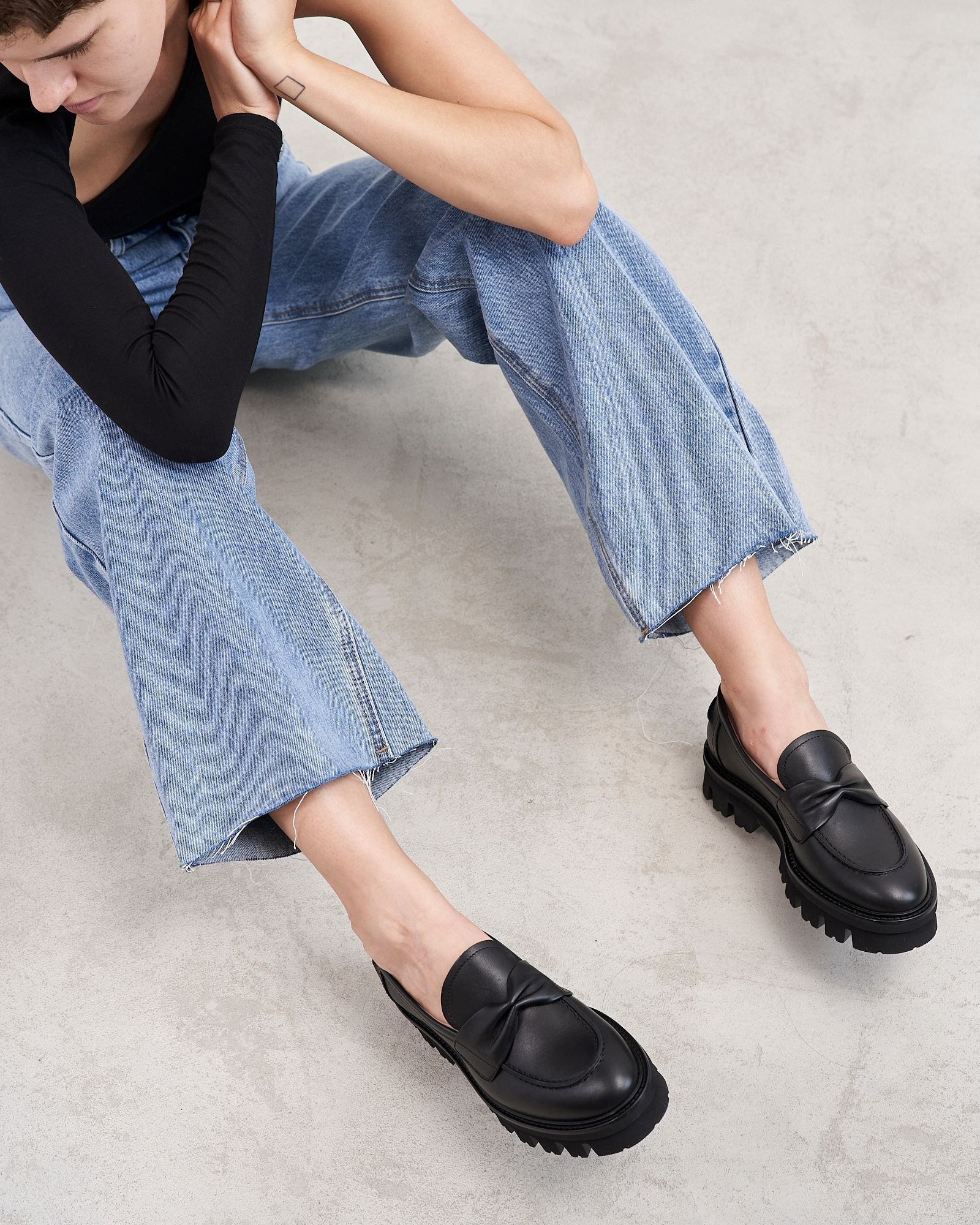 Черные кожаные лоферы - Image 2 of 6