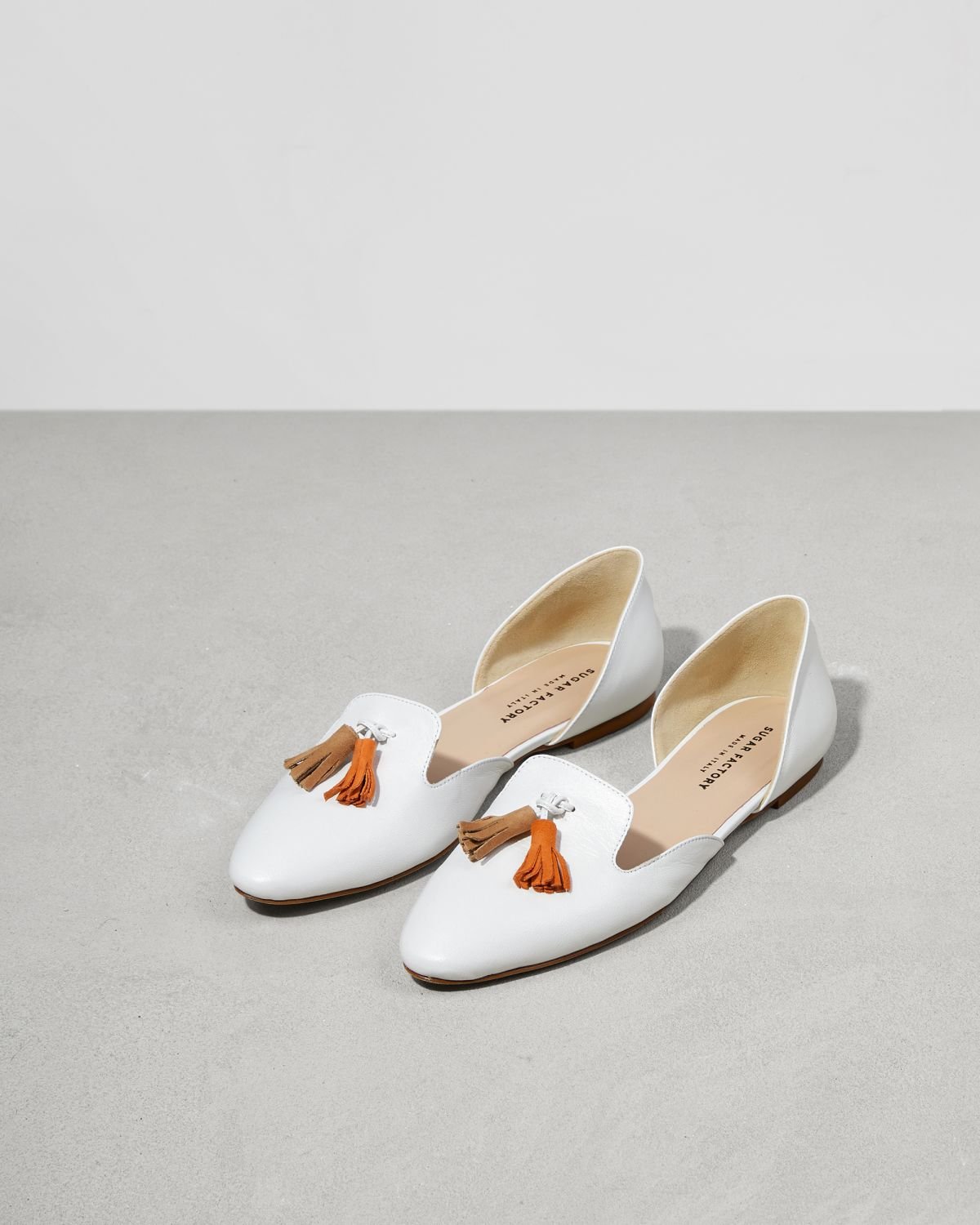 Белые кожаные балетки - Image 3 of 6