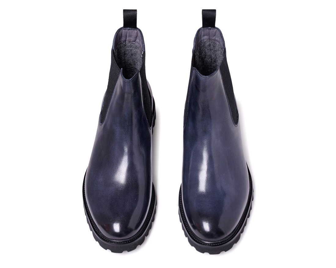 Мужские утепленные темно-синие челси - Image 3 of 4