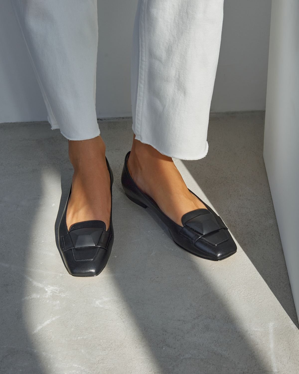 Черные кожаные балетки - Image 6 of 6